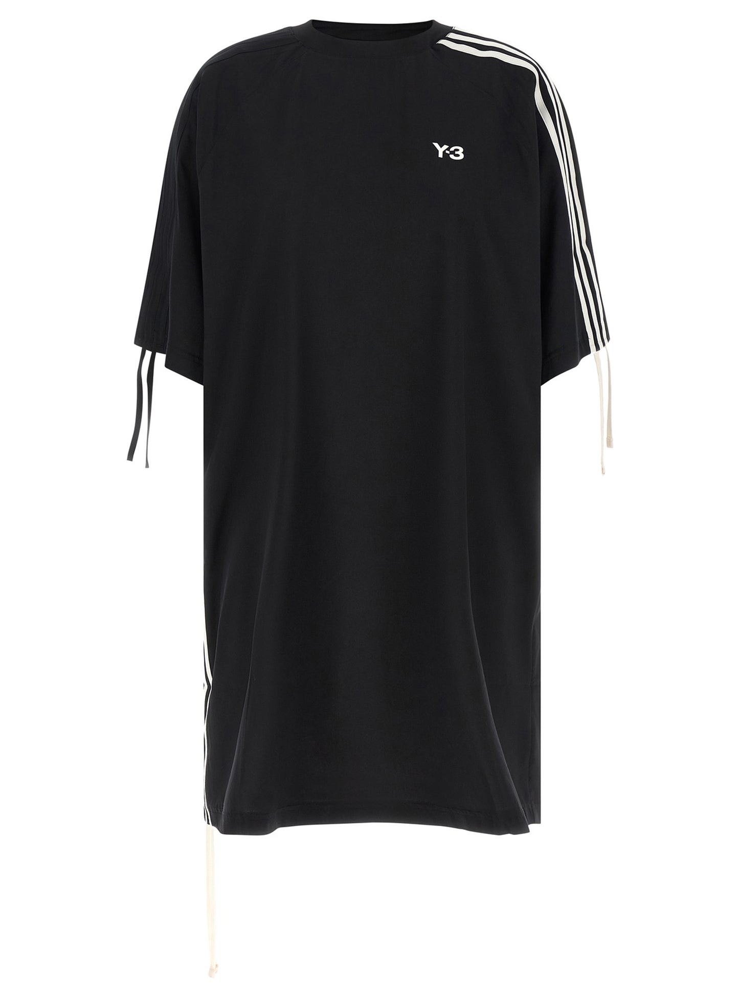 Y-3 Black Polyester Short Dress