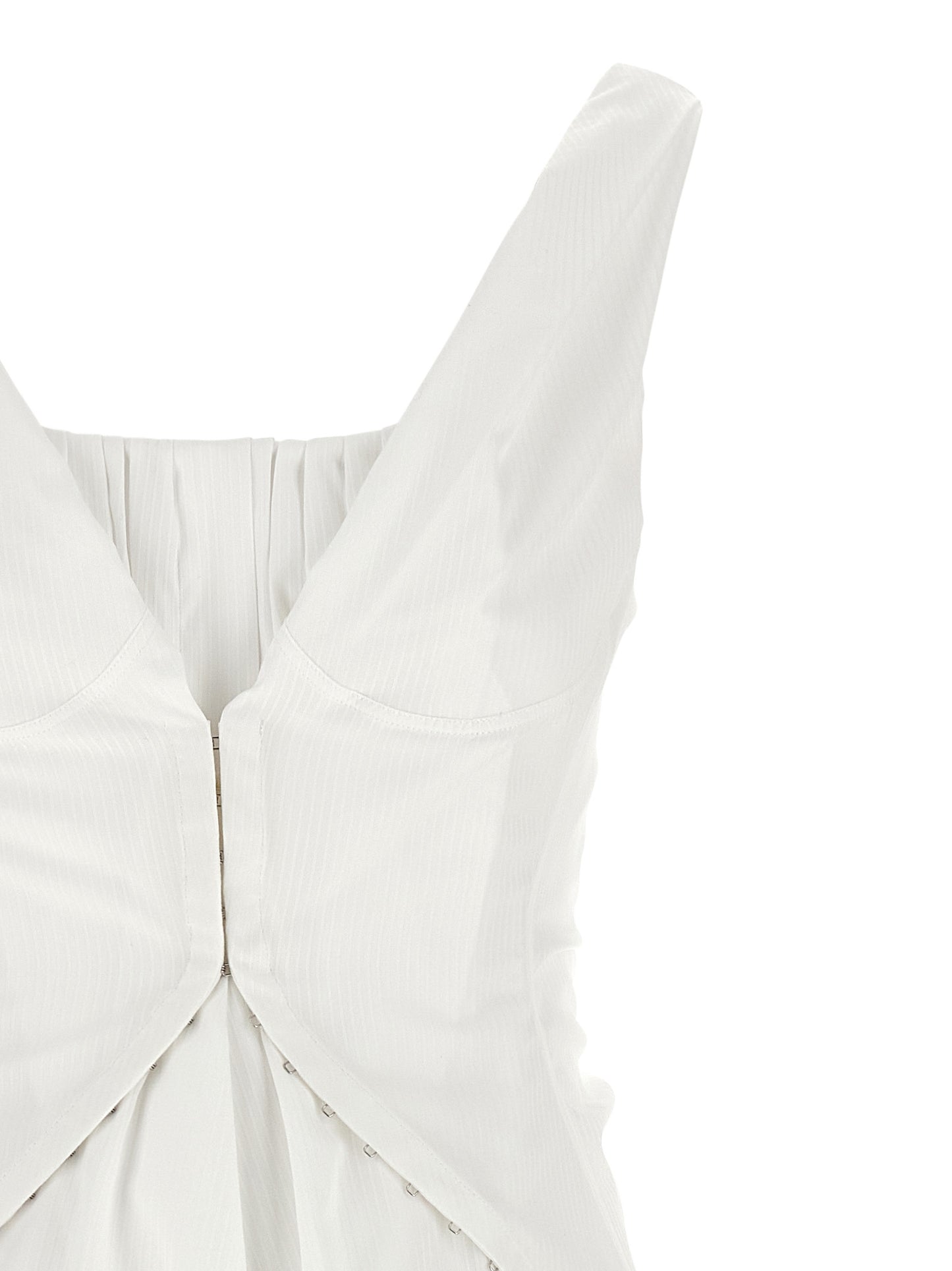 Alexander McQueen White Cotton Short Dress