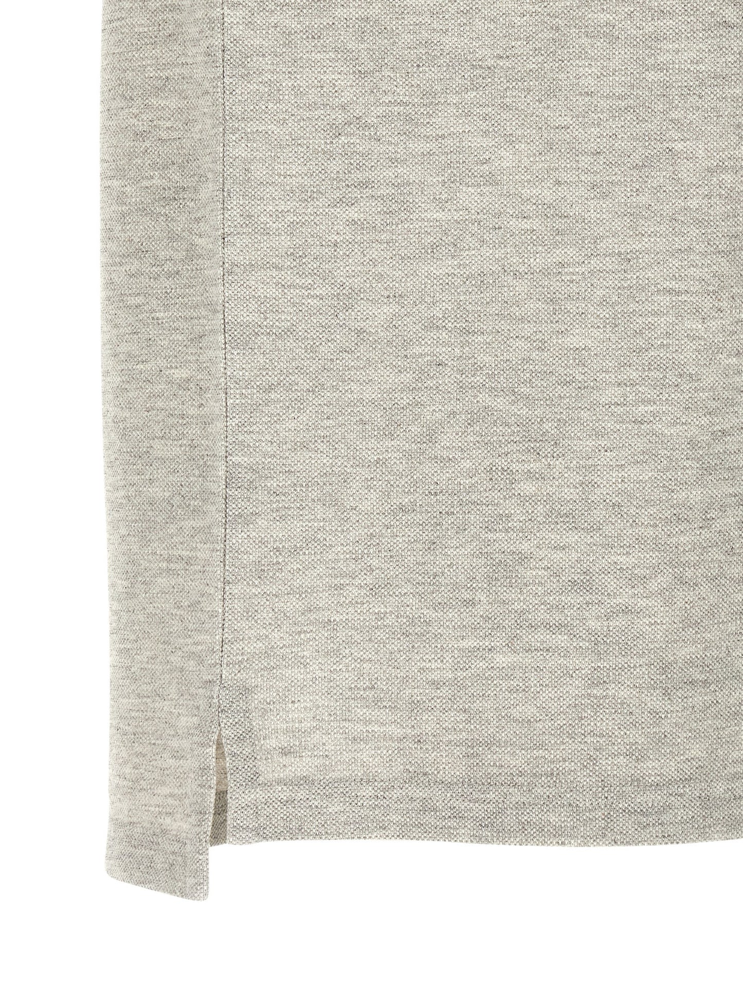 Saint Laurent Gray Cotton Polo Shirt