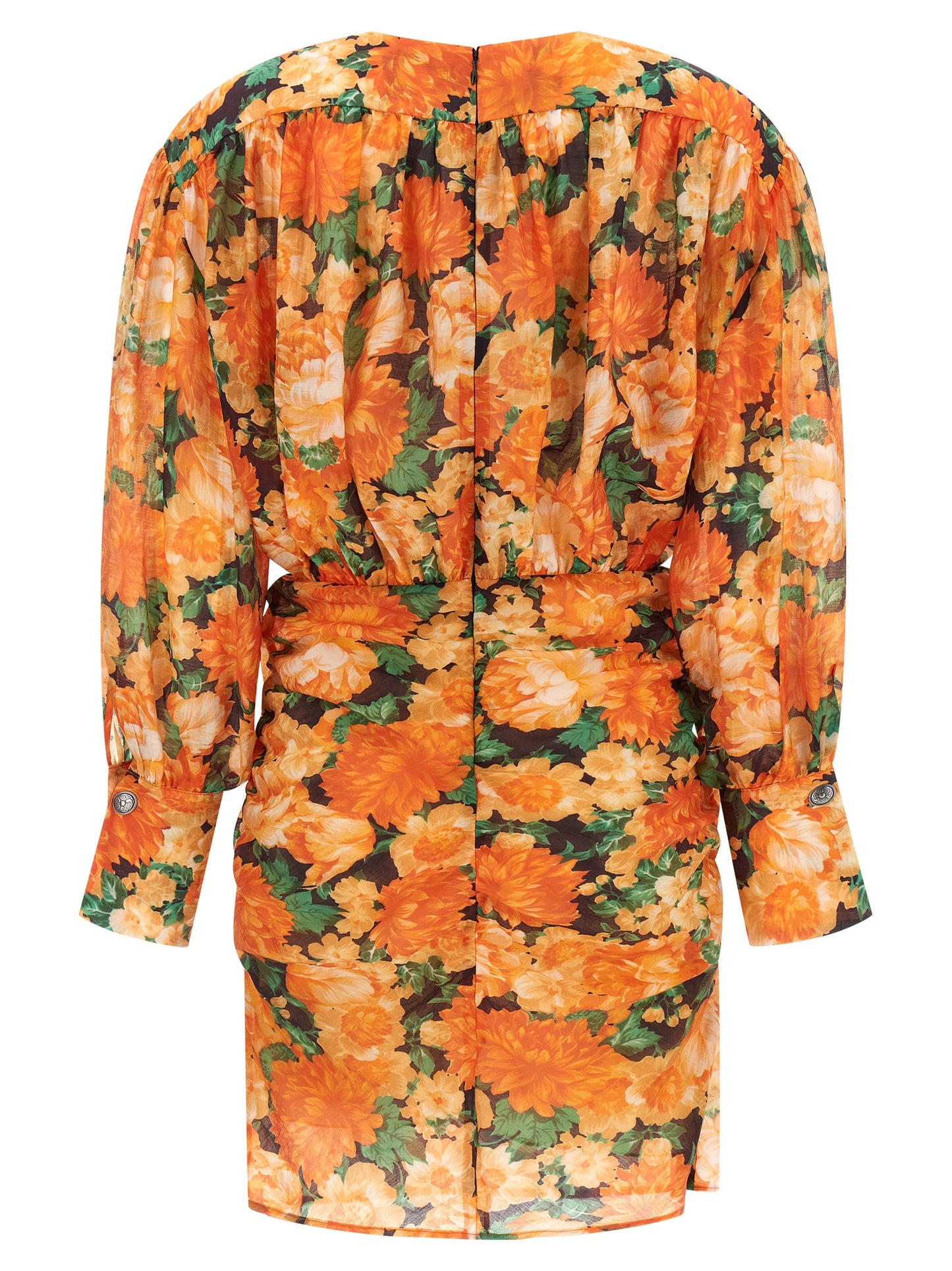 PINKO Orange Lyocell Short Dress