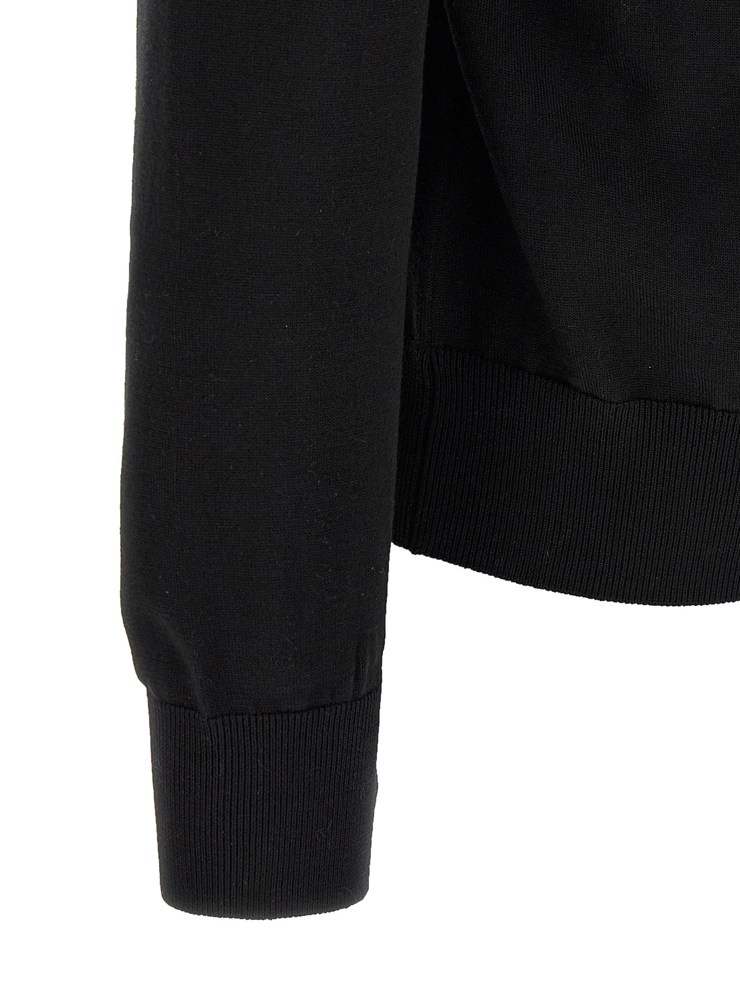 Dolce & Gabbana Black Virgin Wool Cardigan