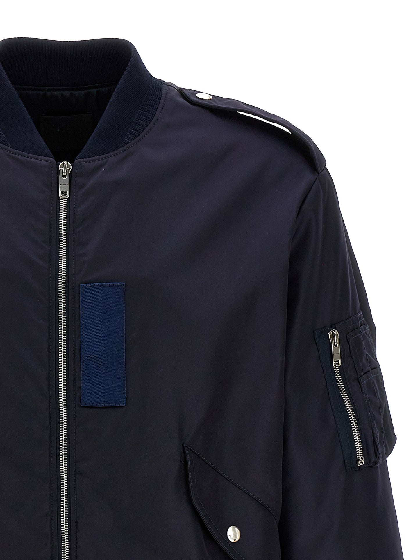 Givenchy Blue Polyamide Bomber