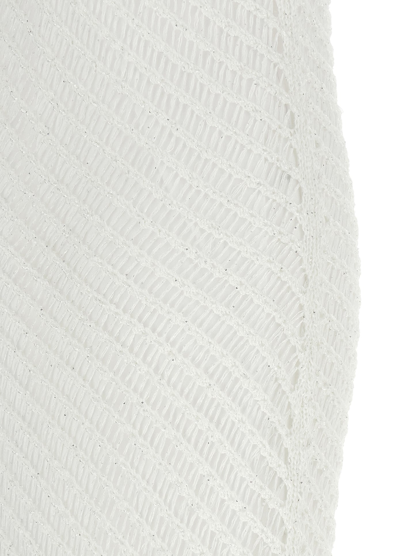 PINKO White Polyester Long Dress