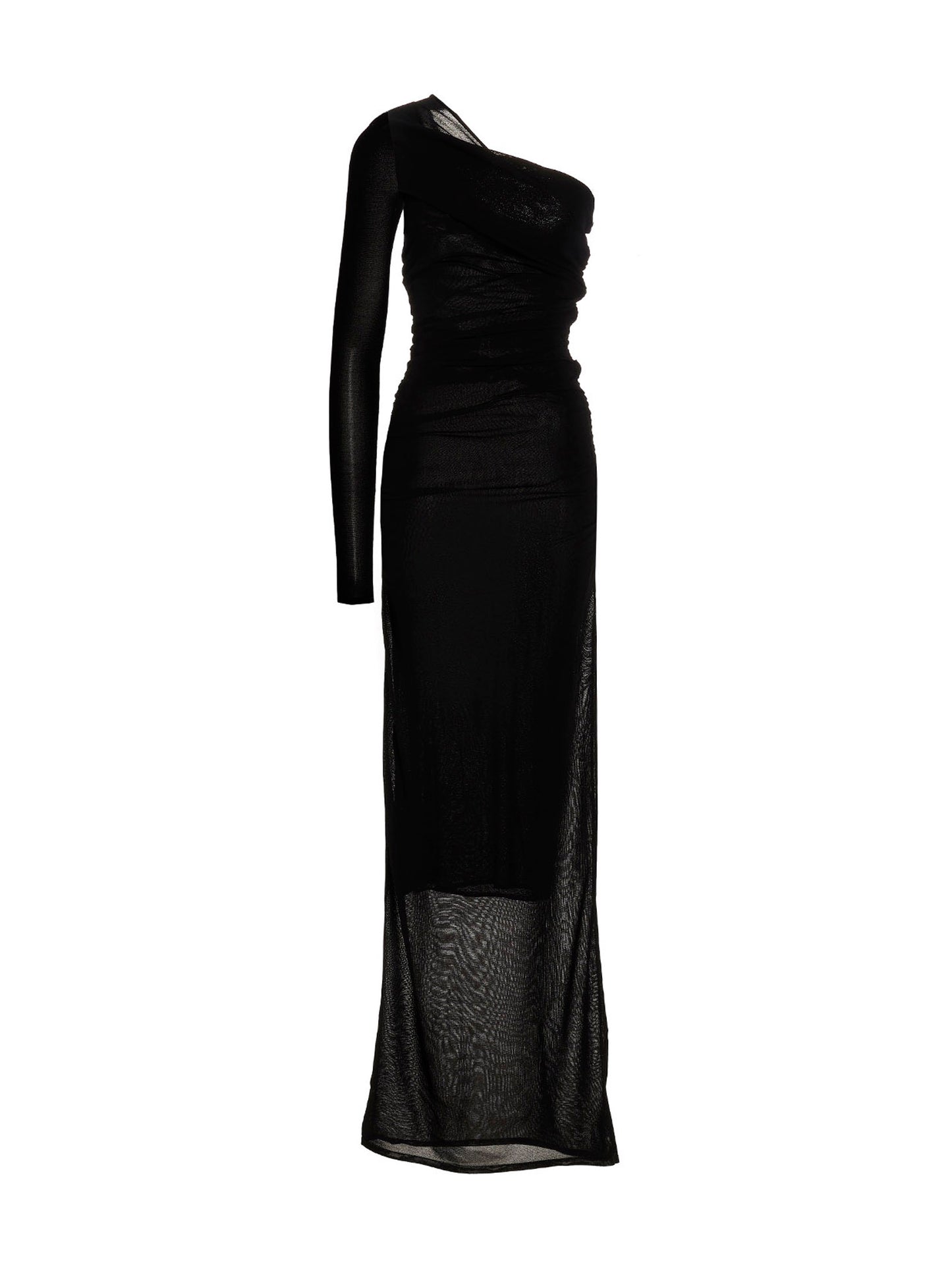Saint Laurent Black Viscose Long Dress