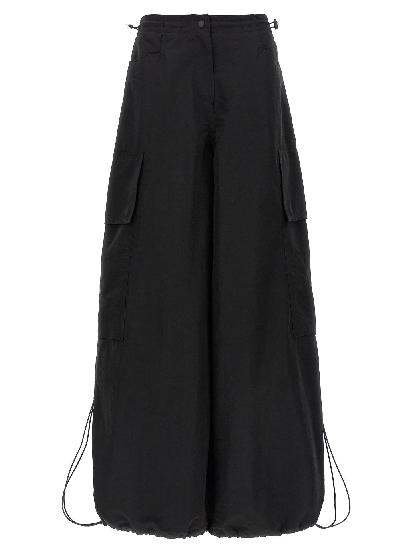 Palm Angels Black Polyamide Casual Pants