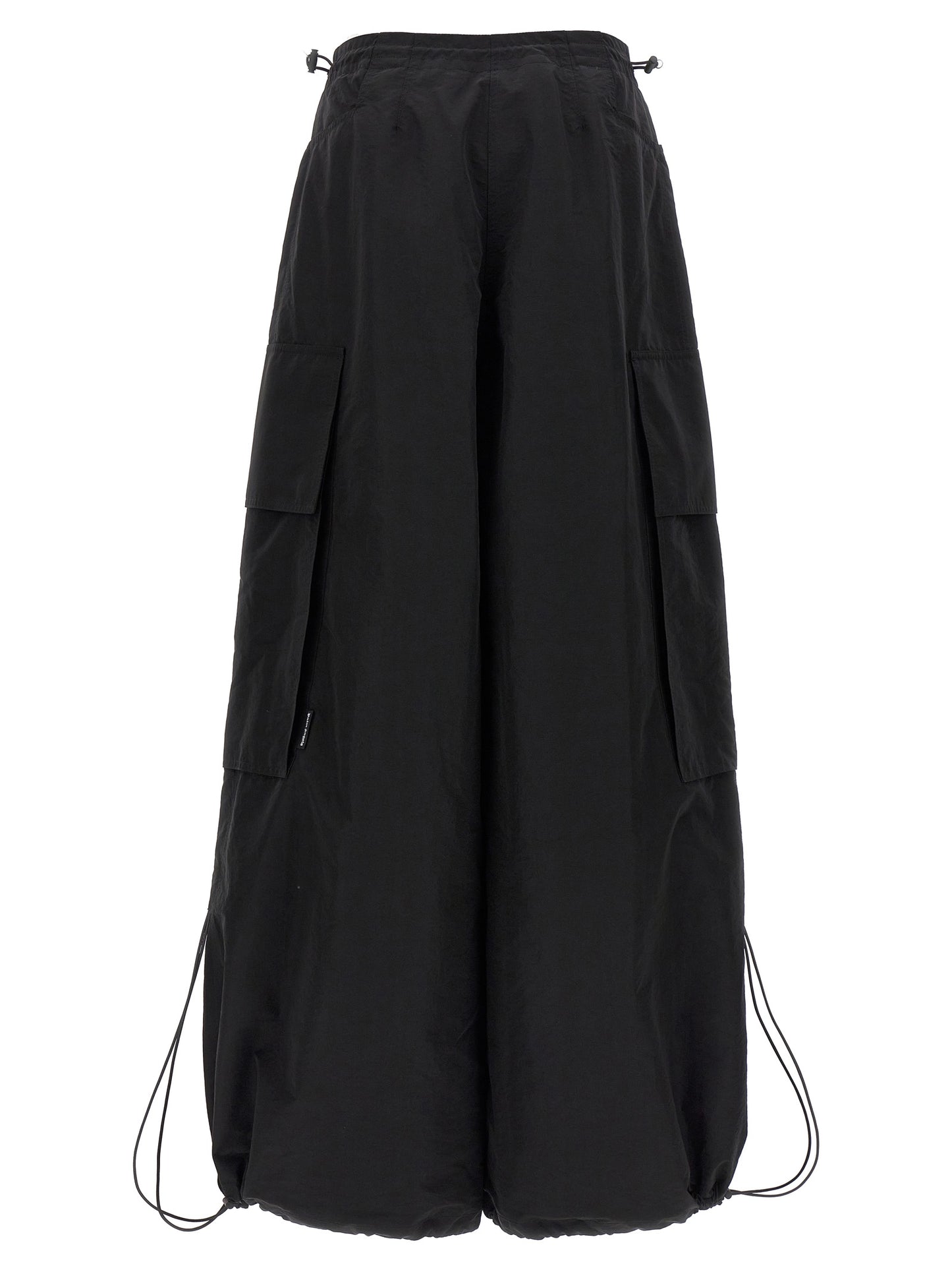 Palm Angels Black Polyamide Casual Pants