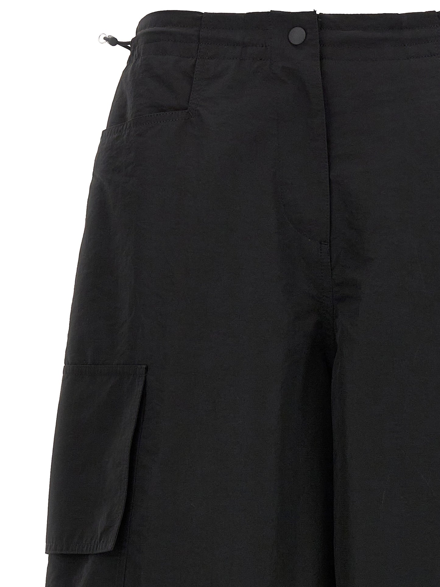 Palm Angels Black Polyamide Casual Pants