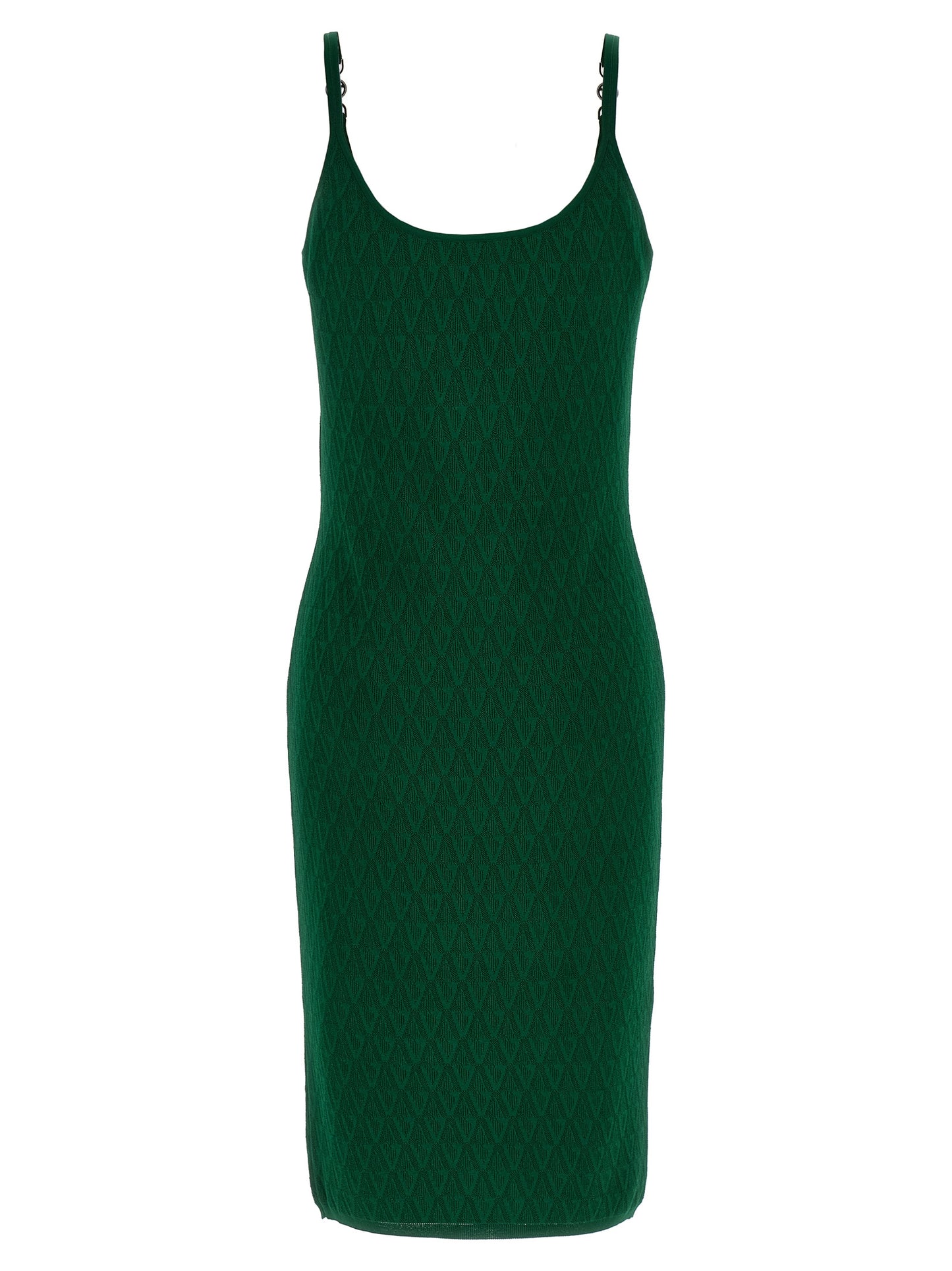 Versace Bicolor Viscose Midi Dress