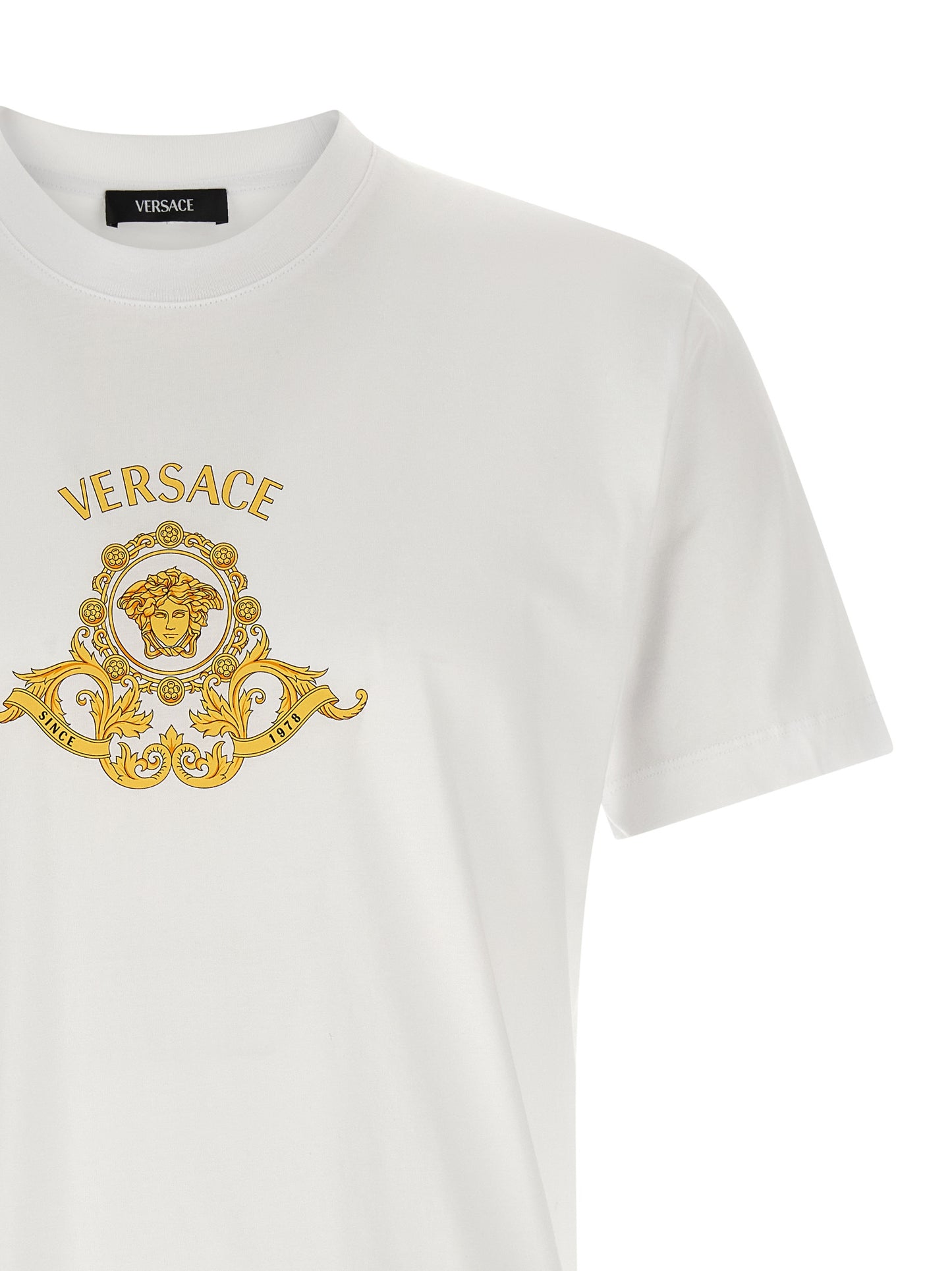Versace White Cotton T-Shirt
