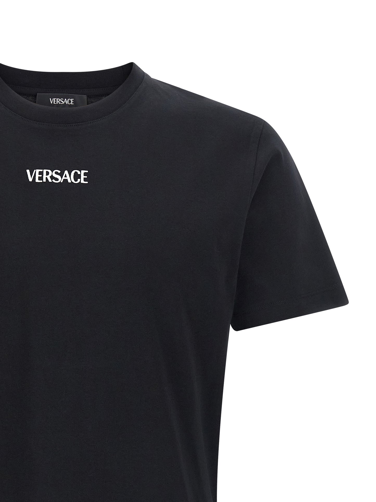 Versace Black Cotton T-Shirt