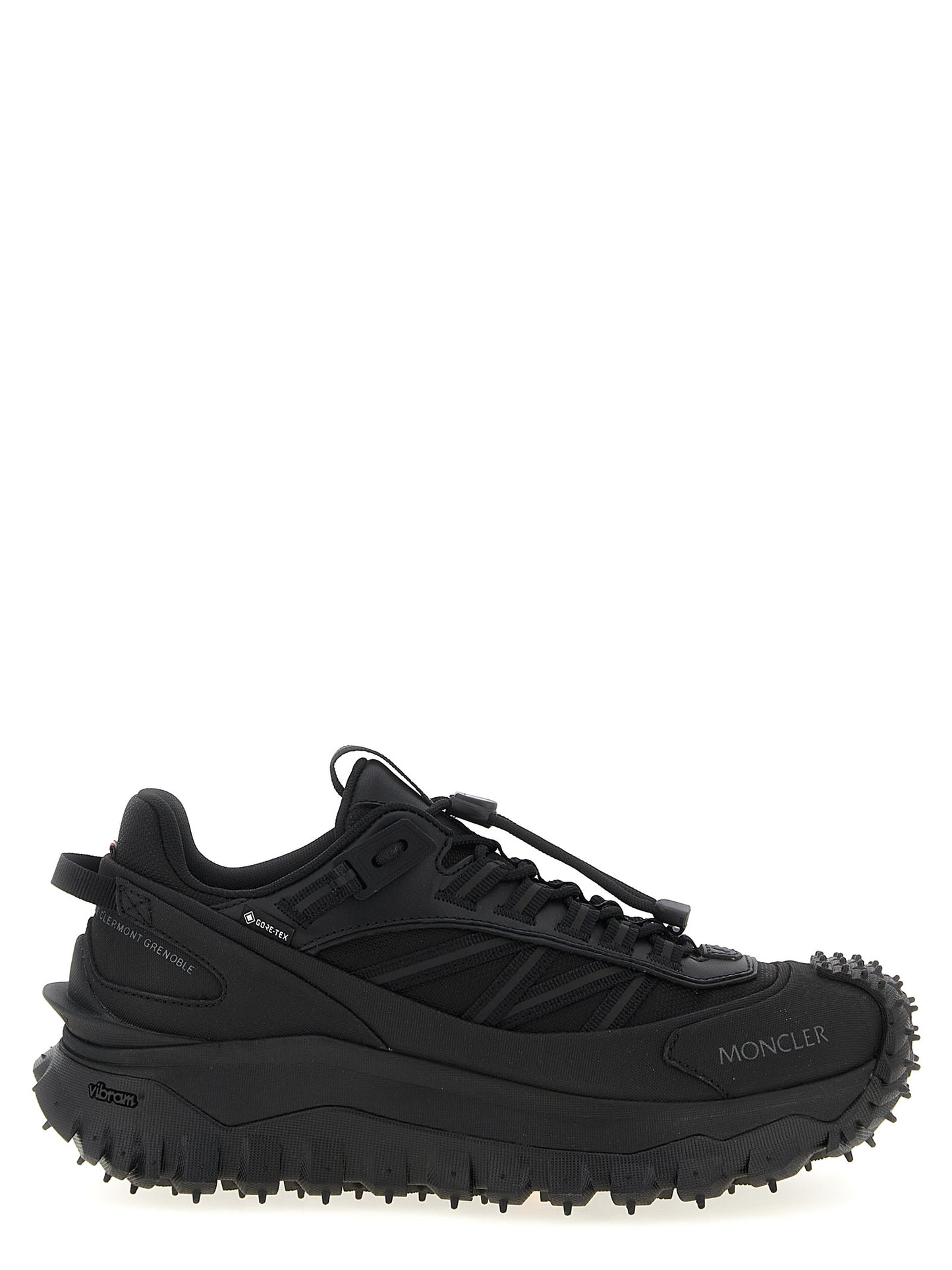 Moncler Black Polyamide Athletic Sneakers