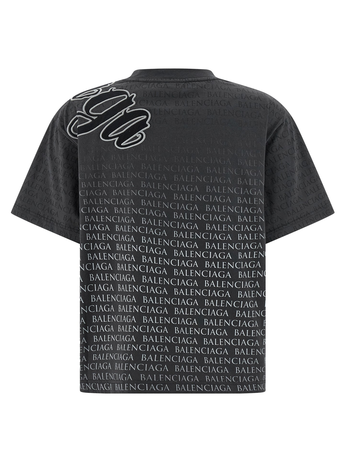 Balenciaga Black Cotton T-Shirt