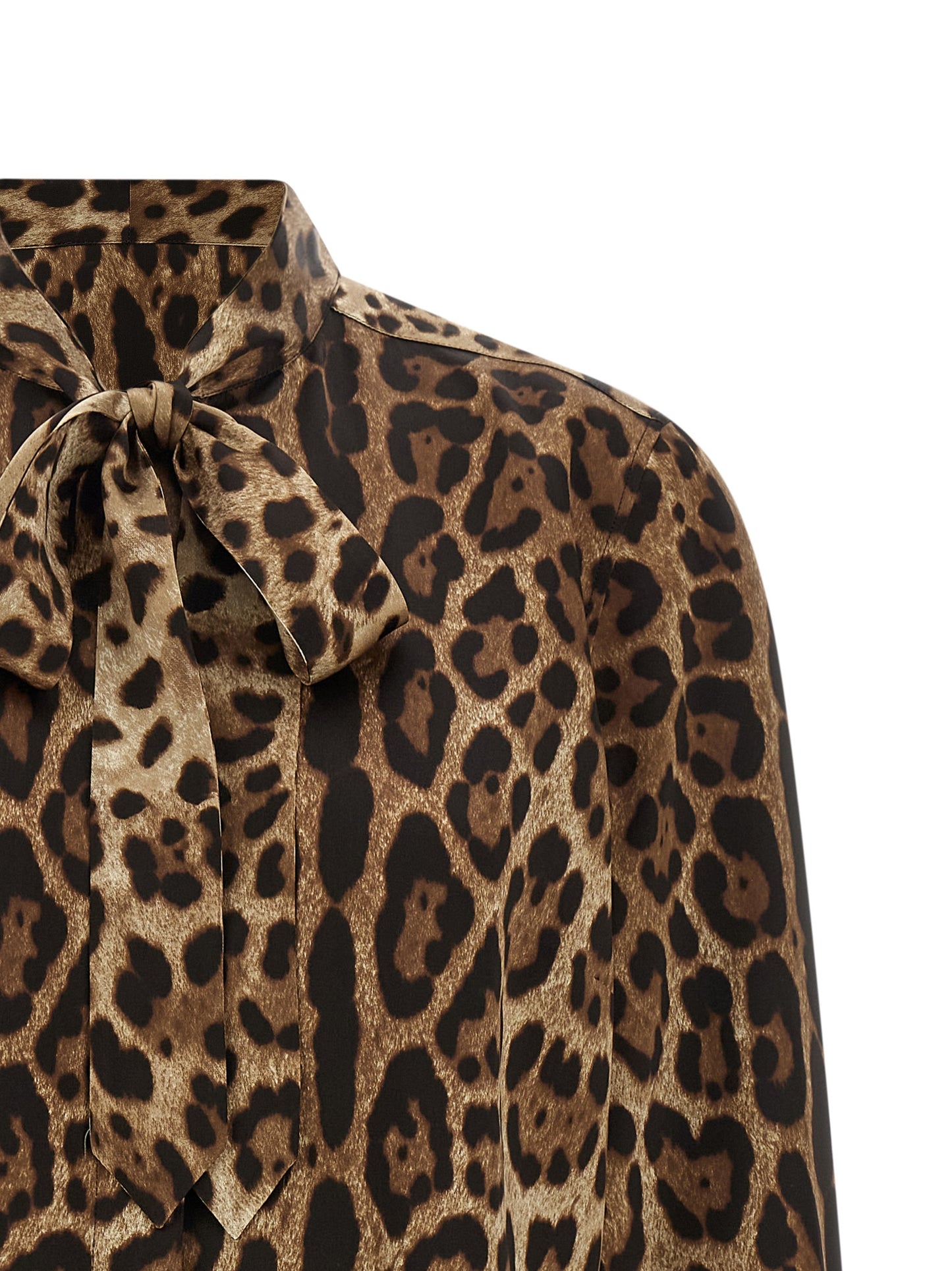 Dolce & Gabbana Brown Silk Blouse