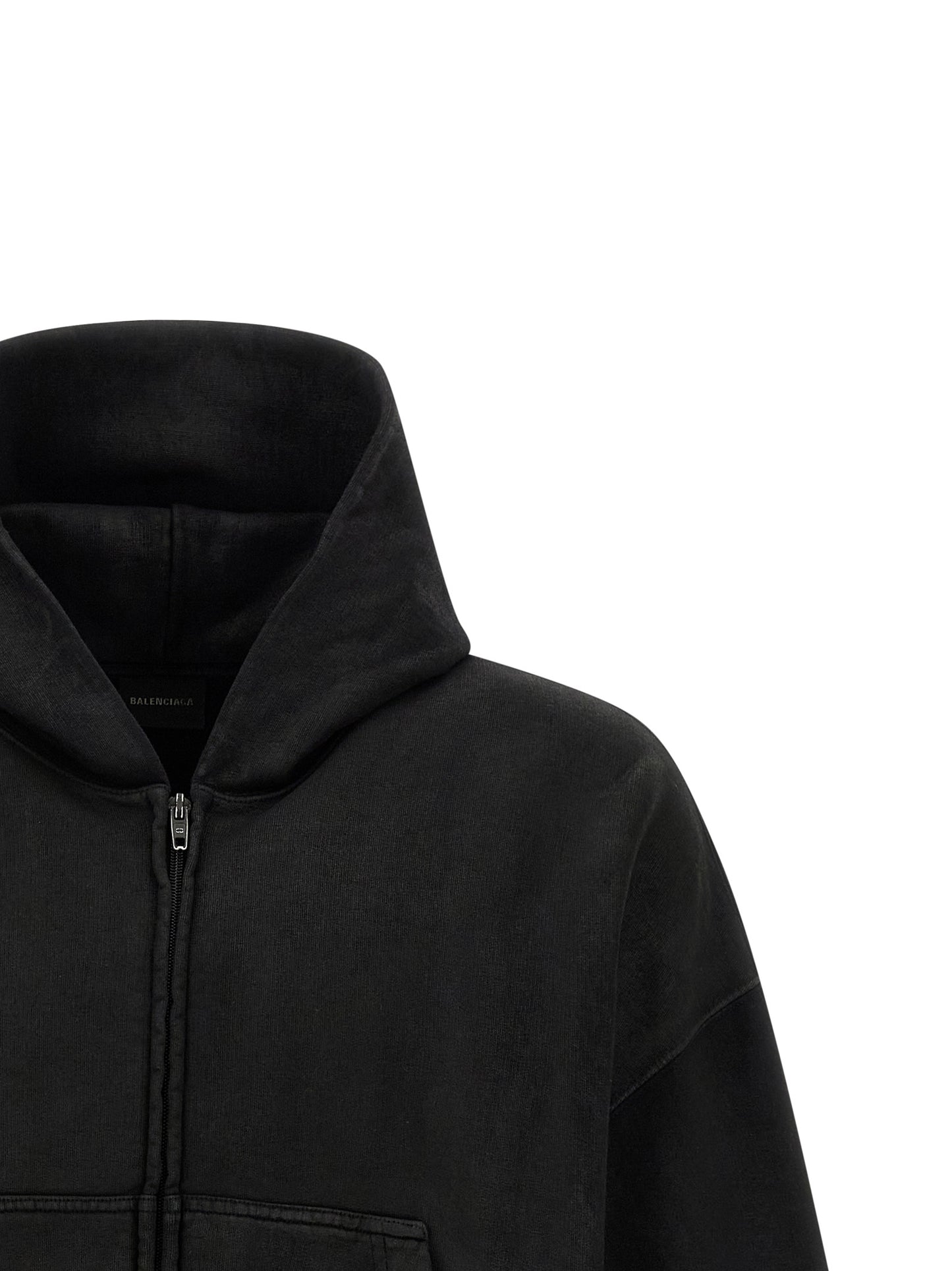Balenciaga Black Cotton Sweatshirt