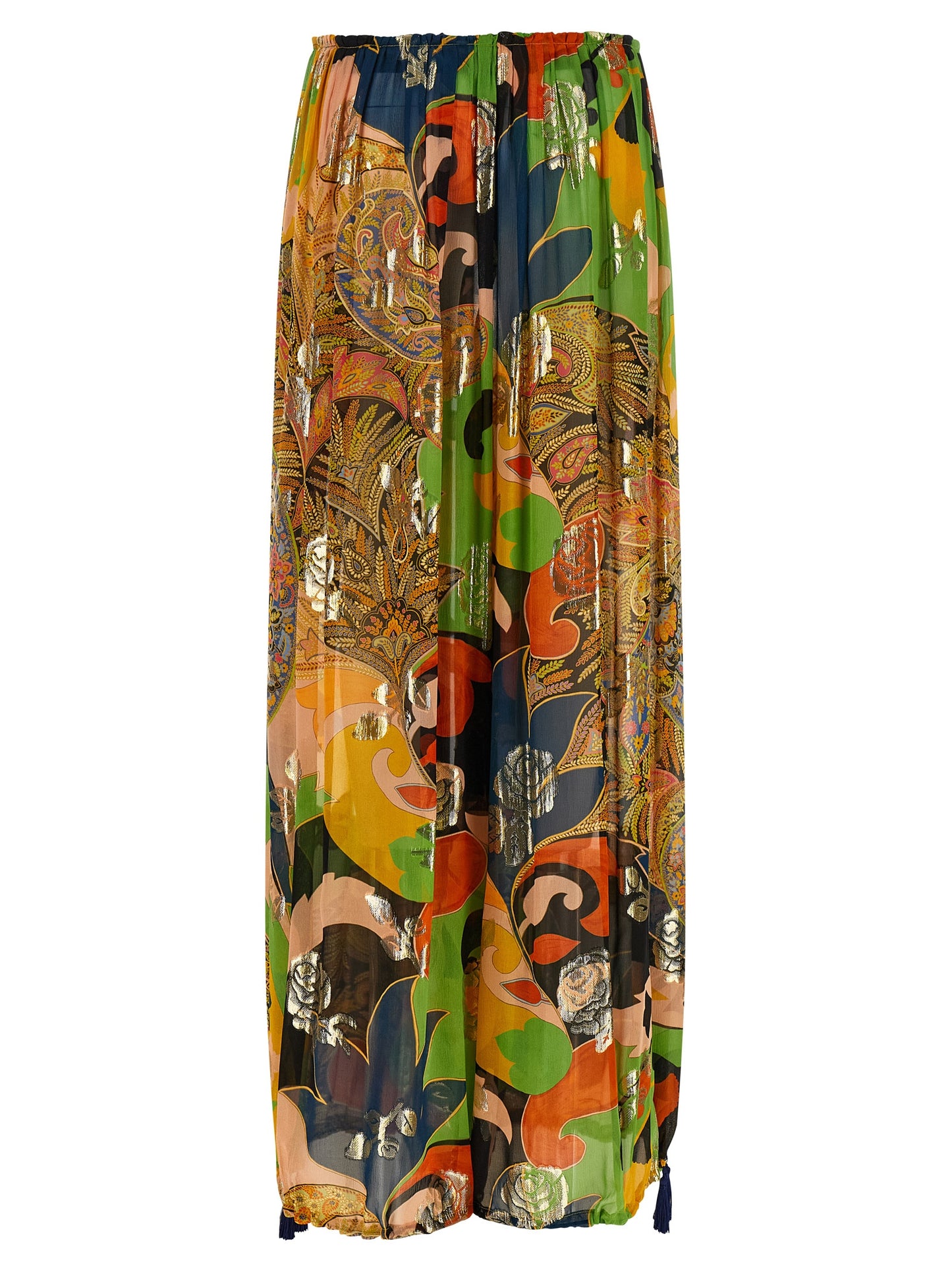 Etro Multicolor Silk Casual Pants