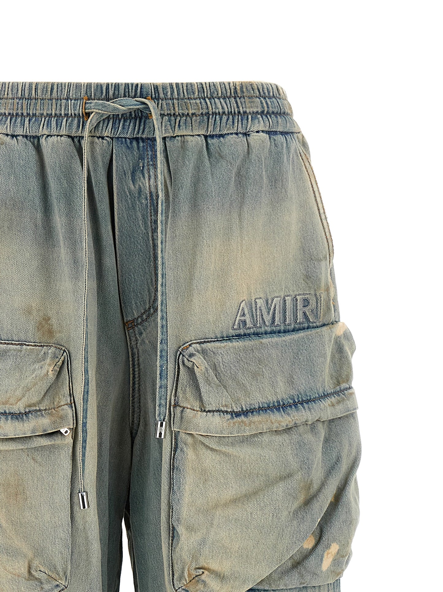 Amiri Blue Cotton Flared Jeans