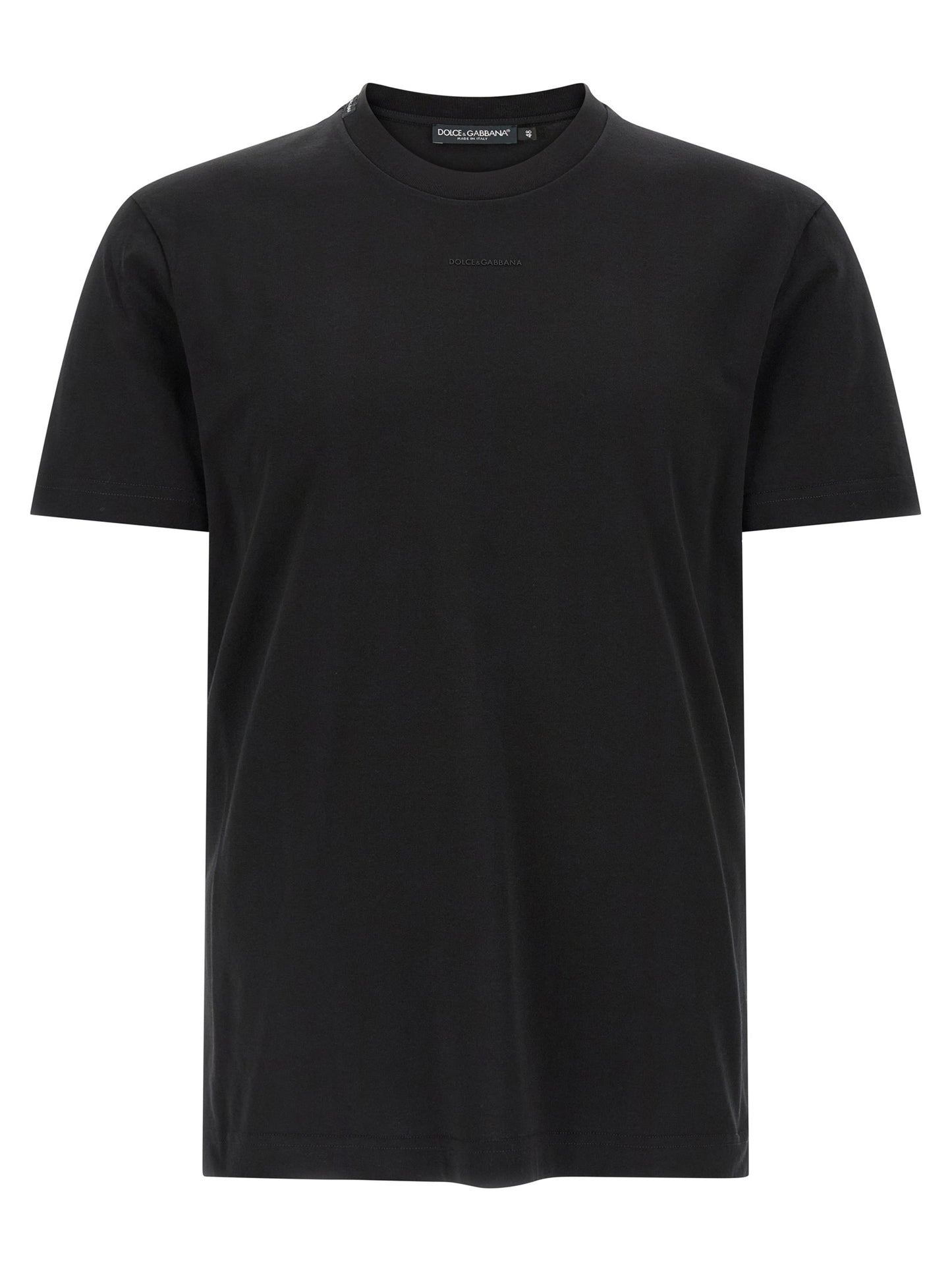 Dolce & Gabbana Black Cotton T-Shirt