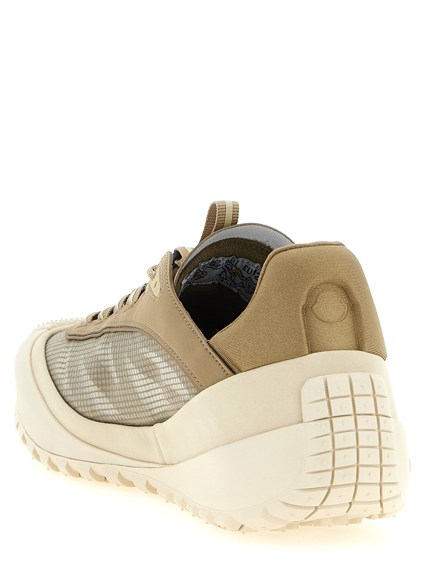 Moncler Beige Polyester Athletic Sneakers
