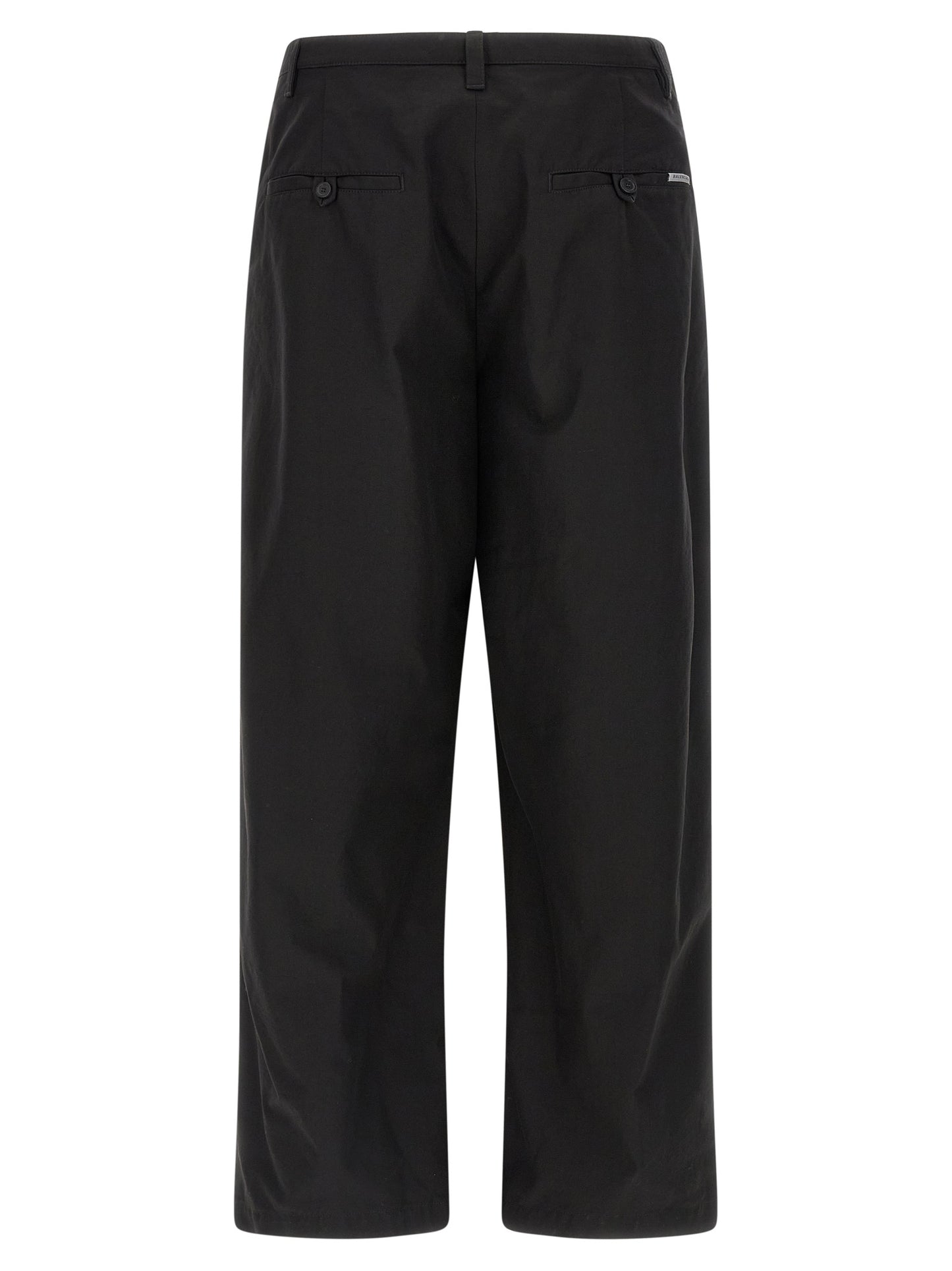 Balenciaga Black Cotton Chino Pants