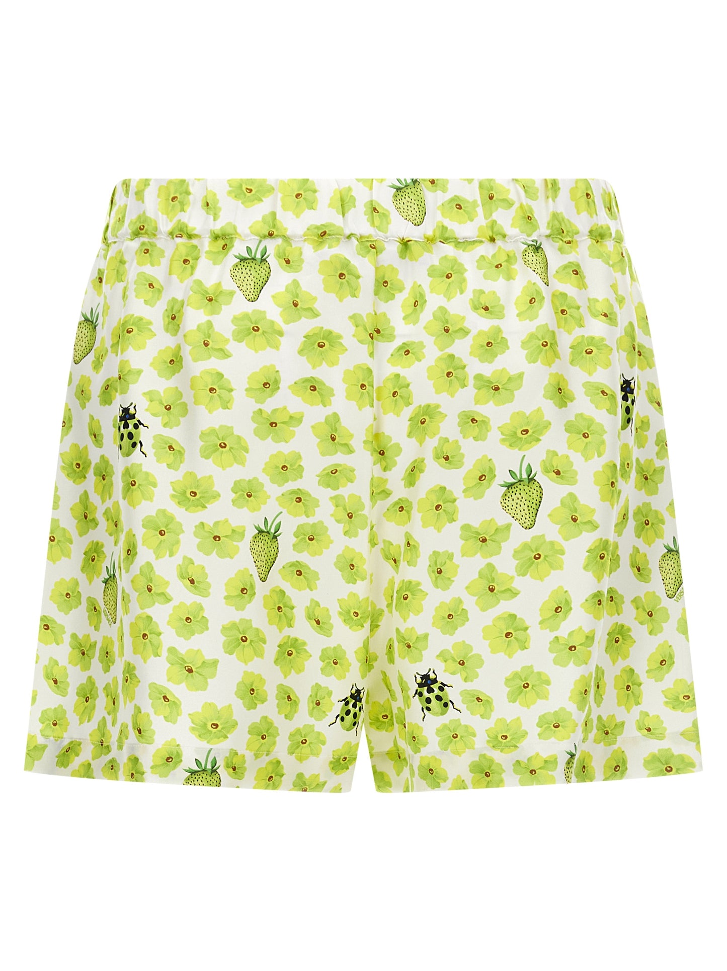 Versace Multicolor Silk Bermuda Shorts