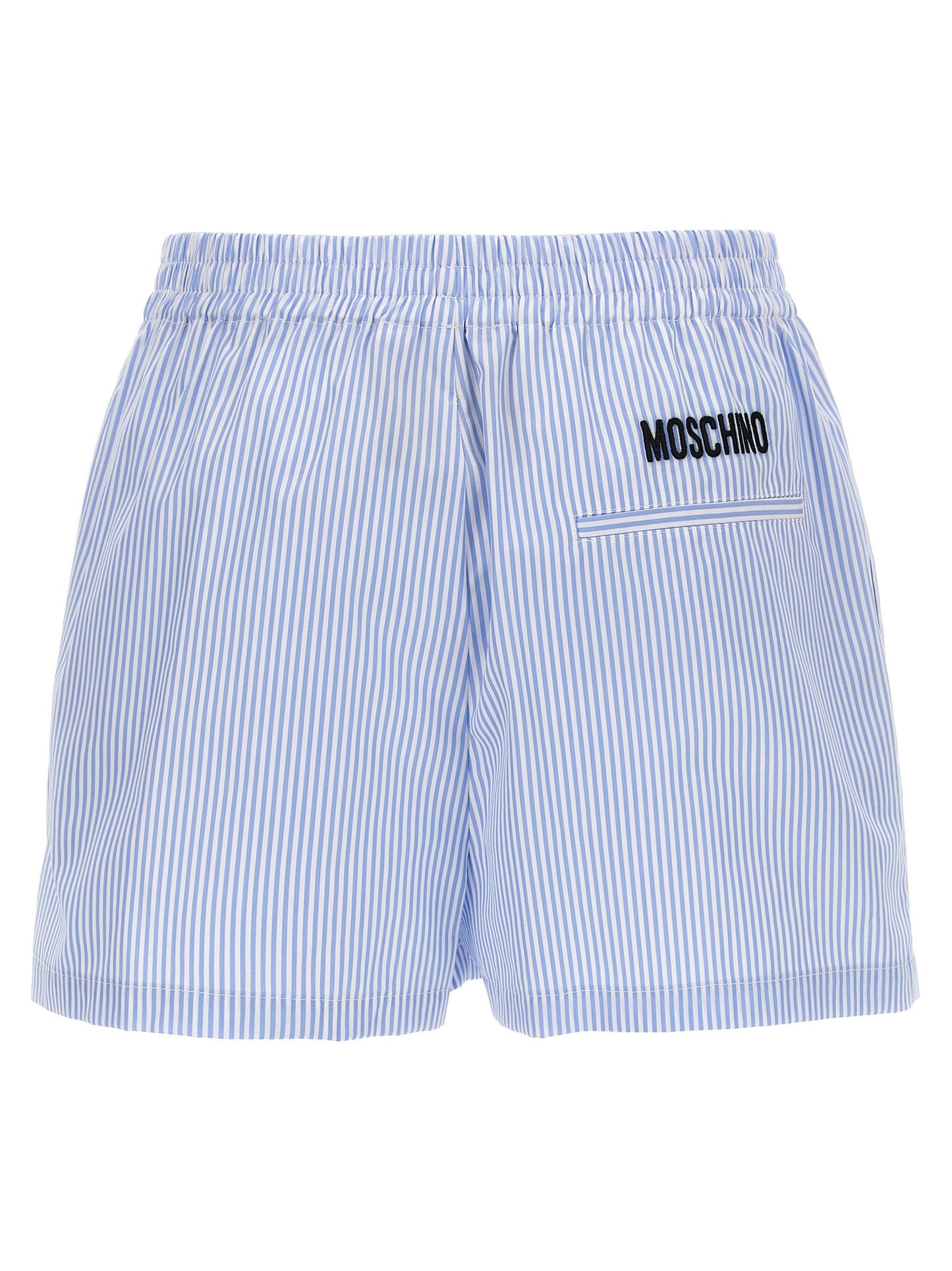 Moschino Blue Cotton Bermuda Shorts