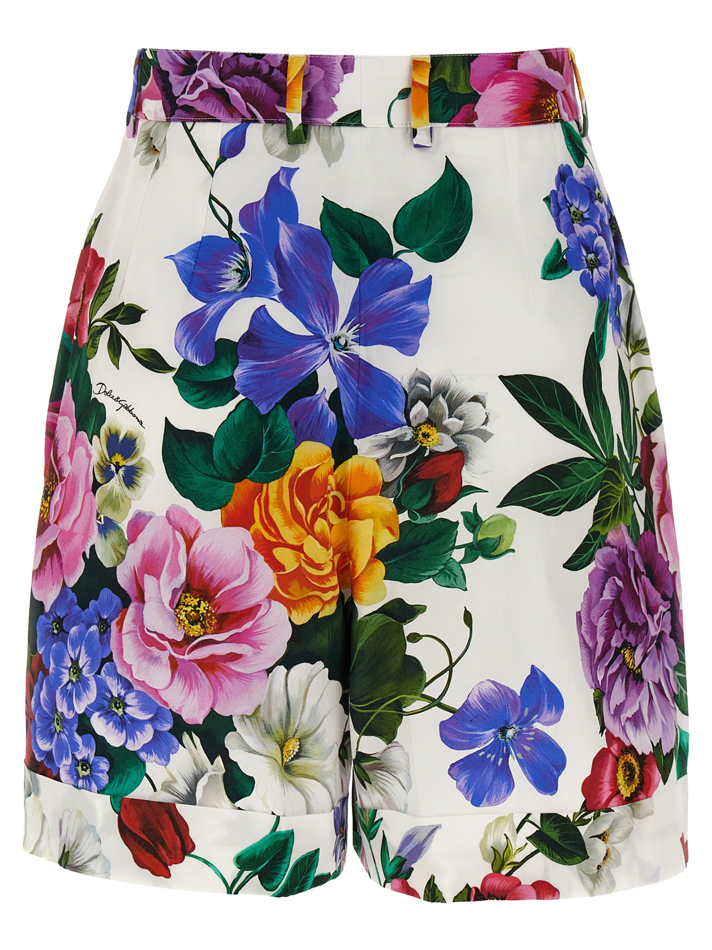 Dolce & Gabbana Multicolor Cotton Bermuda Shorts