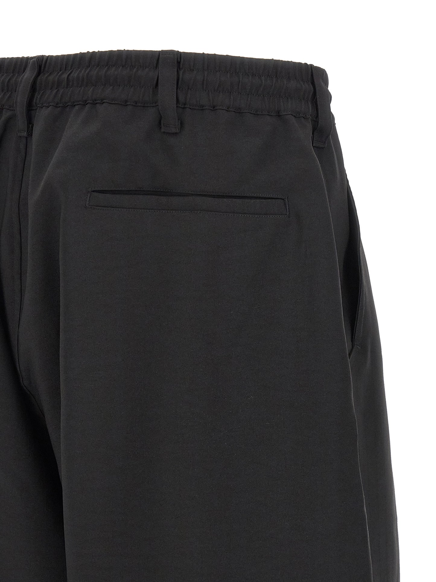 Y-3 Black Polyester Bermuda Shorts