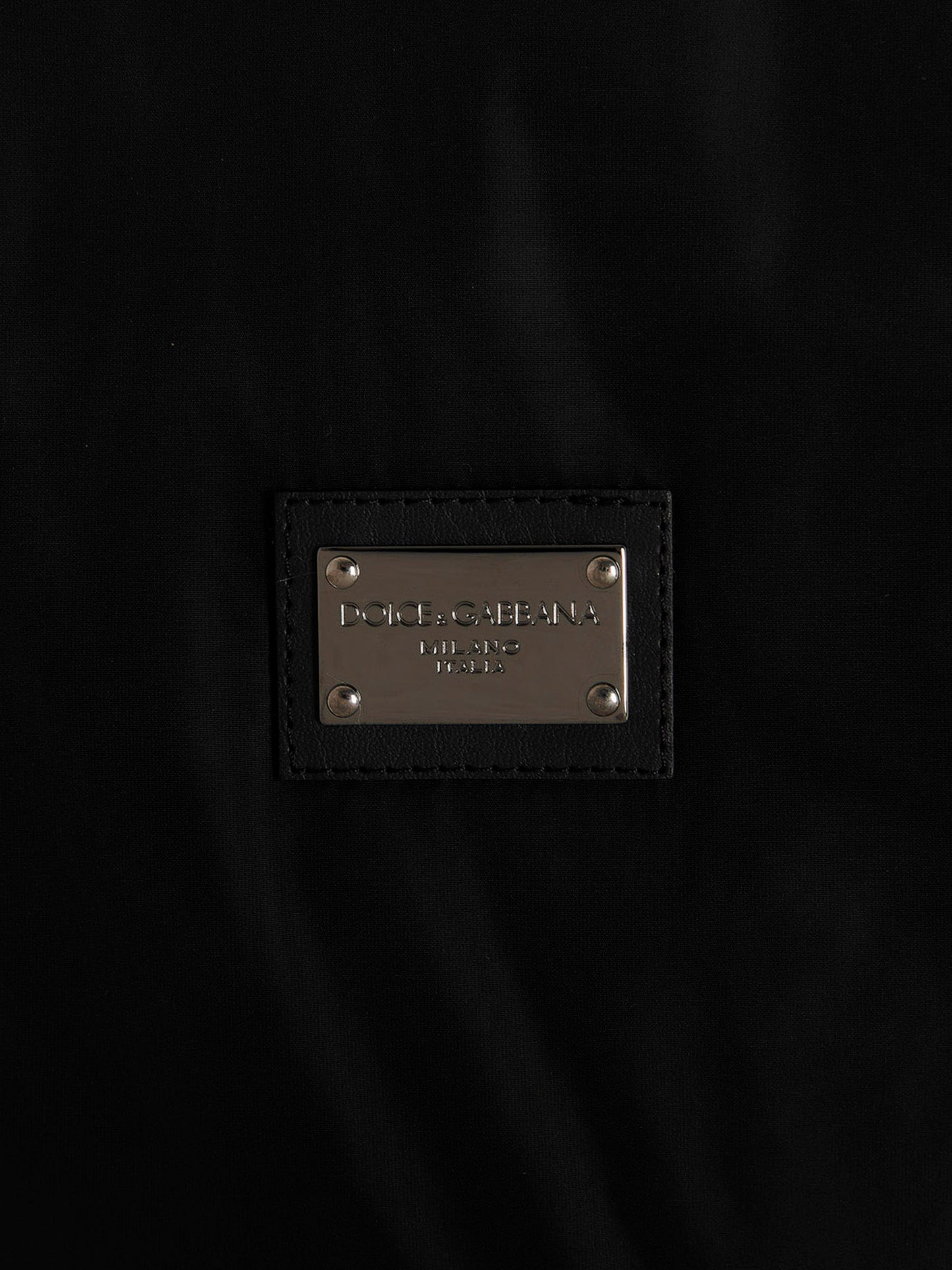 Dolce & Gabbana Black Polyamide Bomber