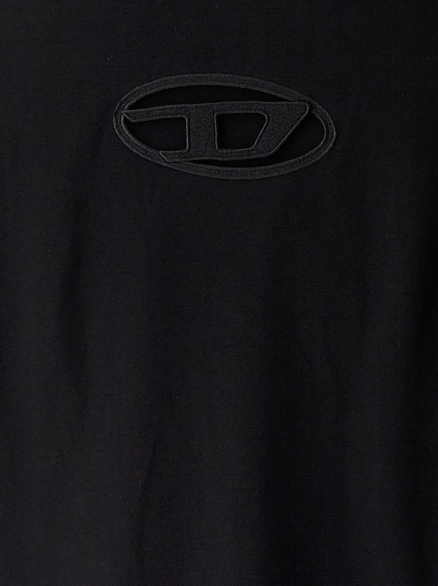 Diesel Black Cotton Short Dress