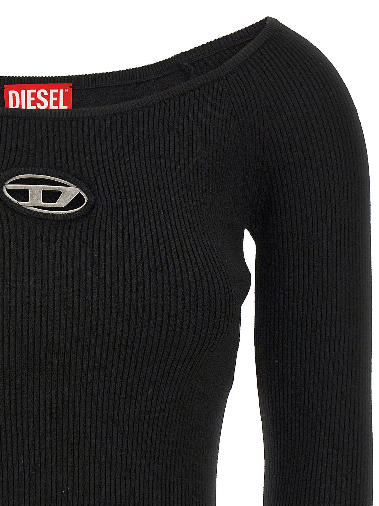 Diesel Black Viscose Cardigan
