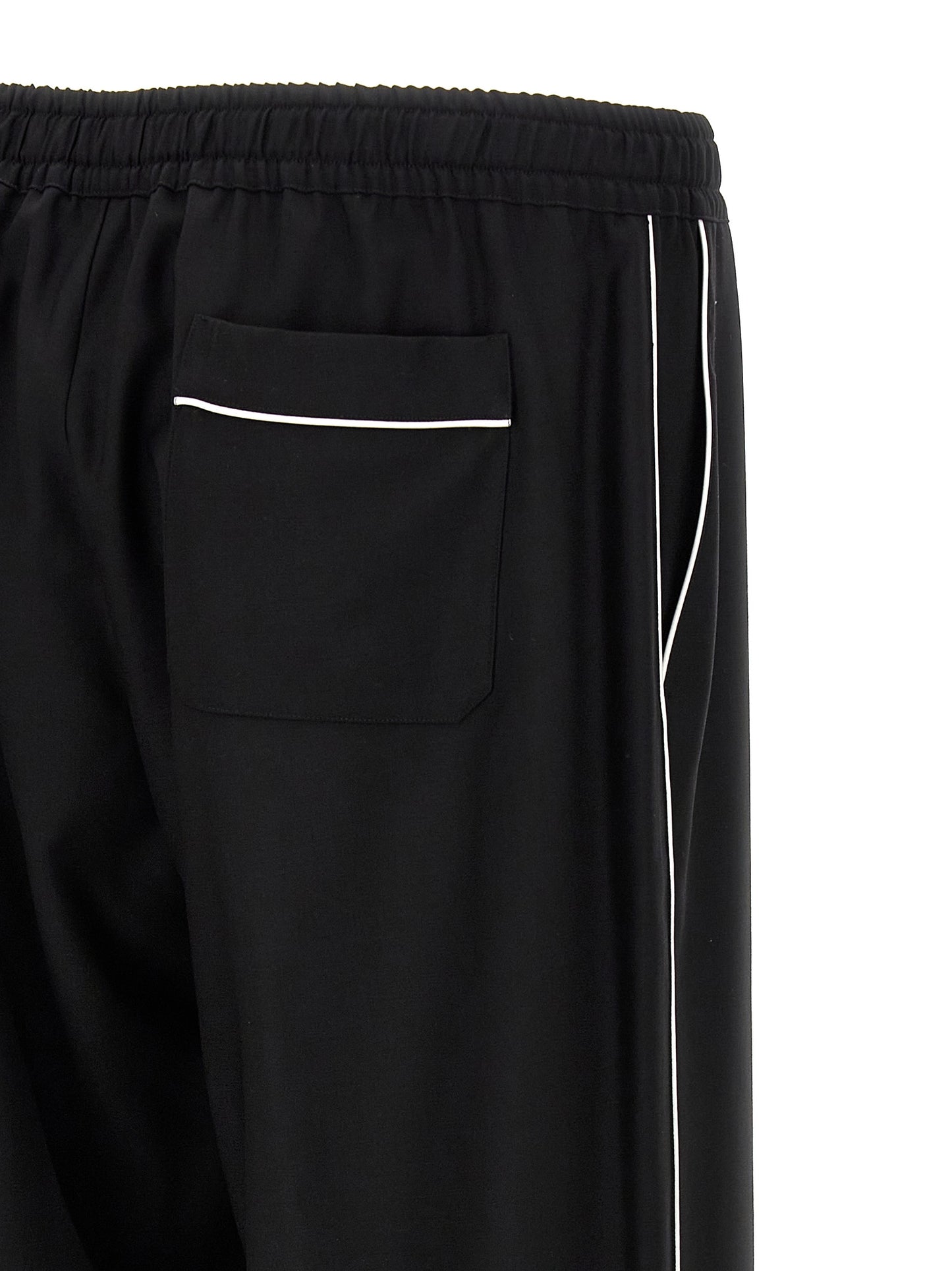 Dolce & Gabbana Black Virgin Wool Casual Pants
