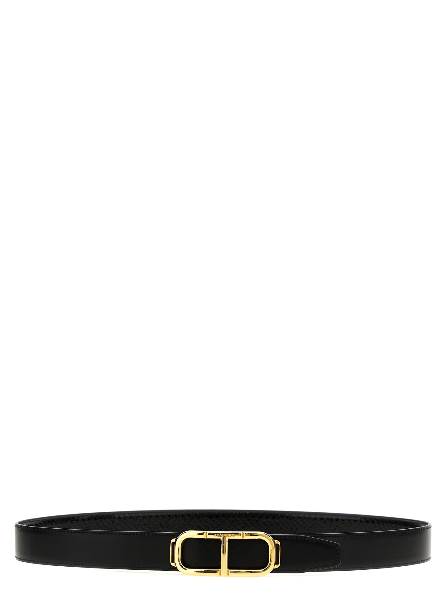 Tom Ford Black Leather Regular Belt