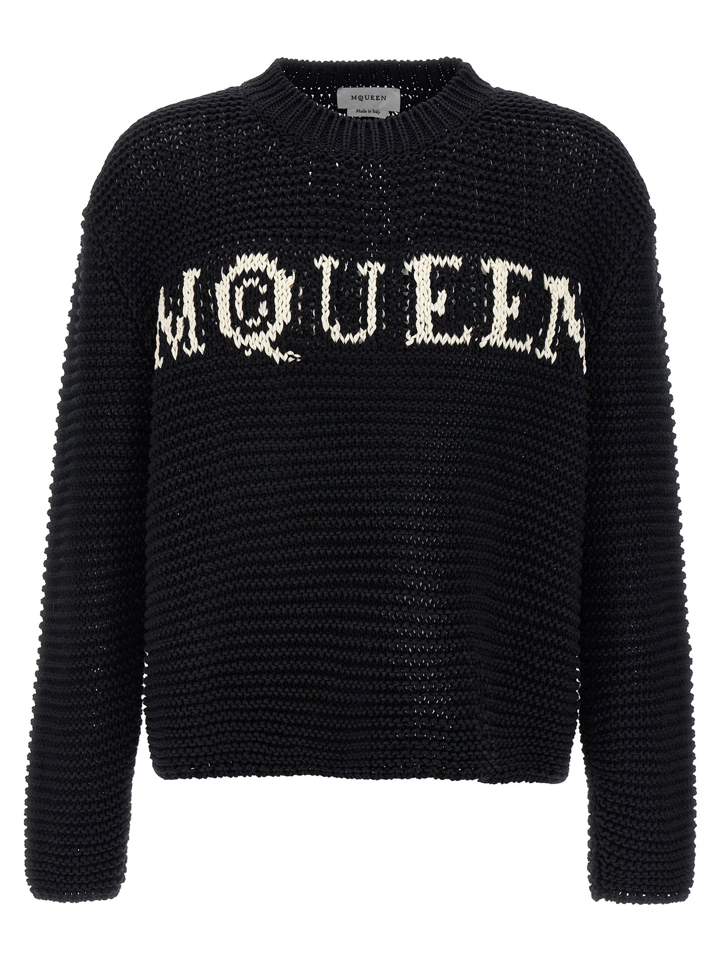 Alexander McQueen Bicolor Cotton Cardigan