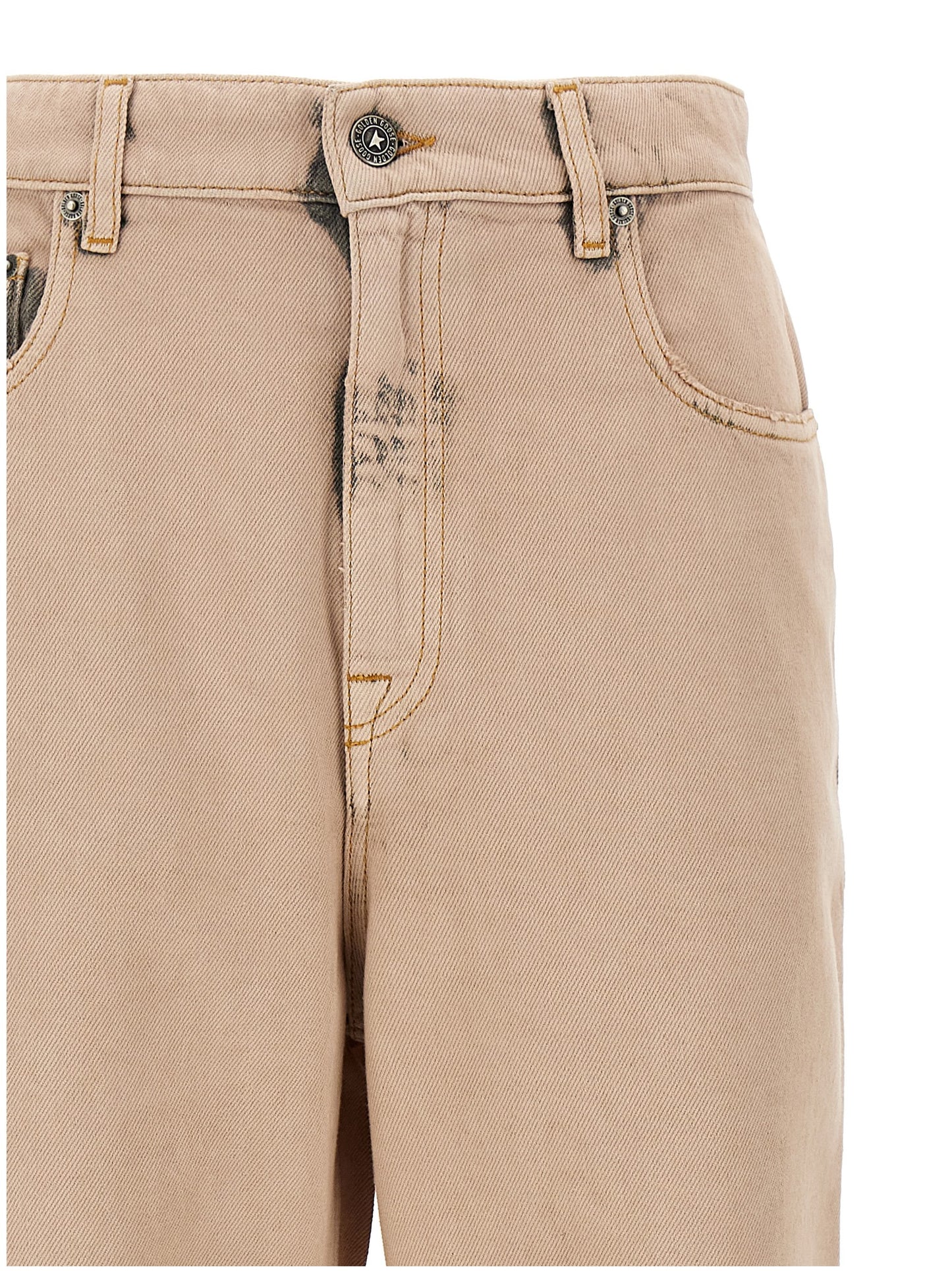 Golden Goose Multicolor Cotton Straight-Leg Jeans