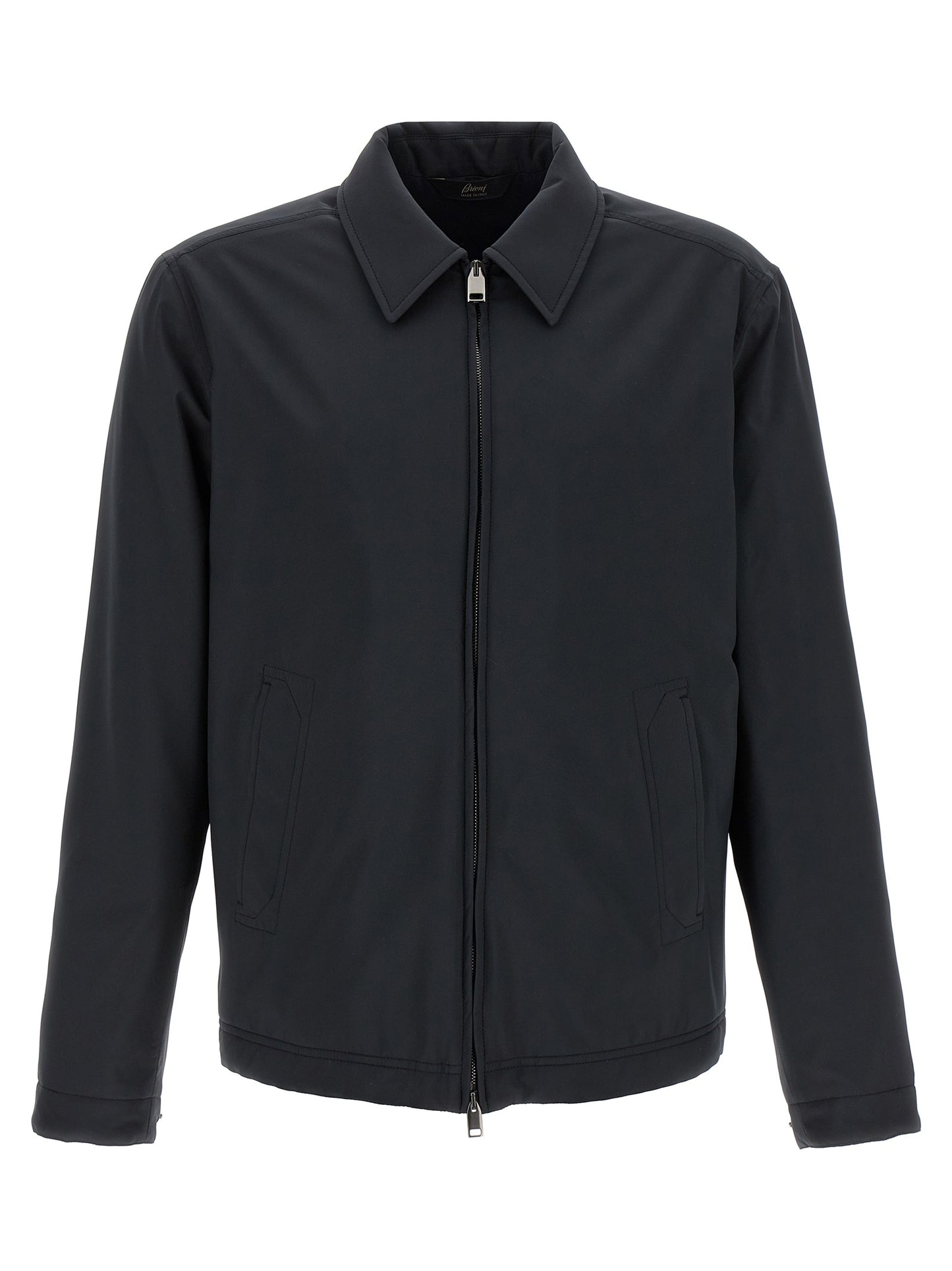Brioni Blue Polyester Shell Jacket