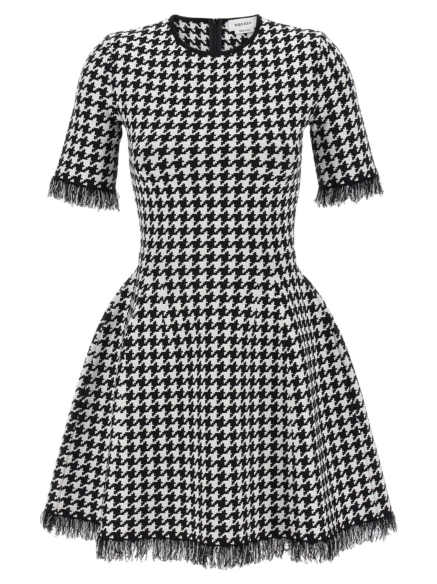 Alexander McQueen Bicolor Viscose Short Dress