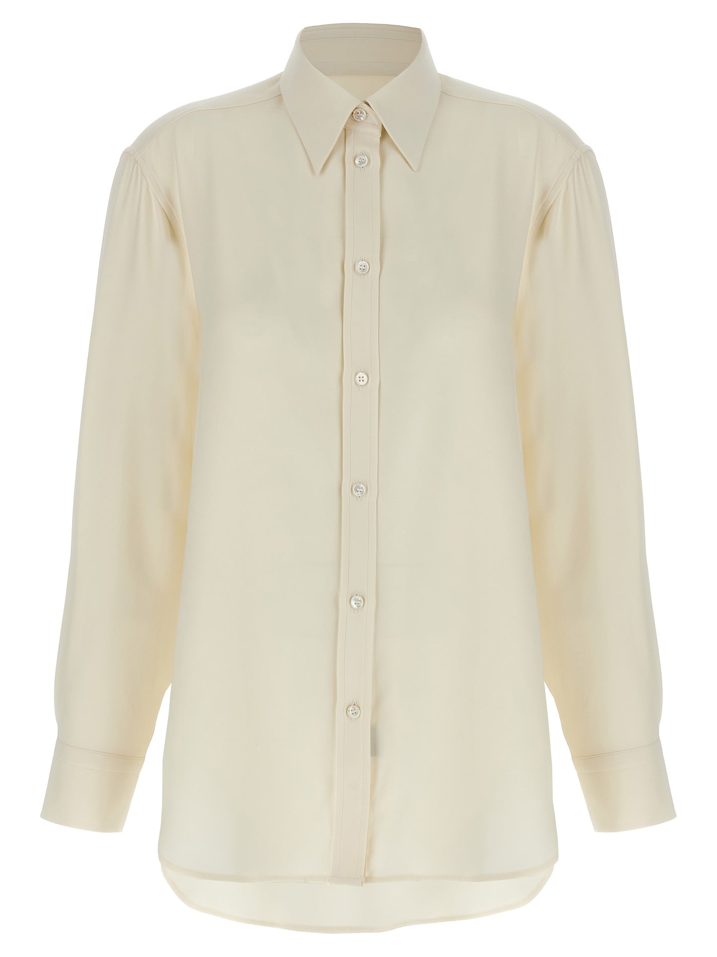 Brioni White Silk Blouse