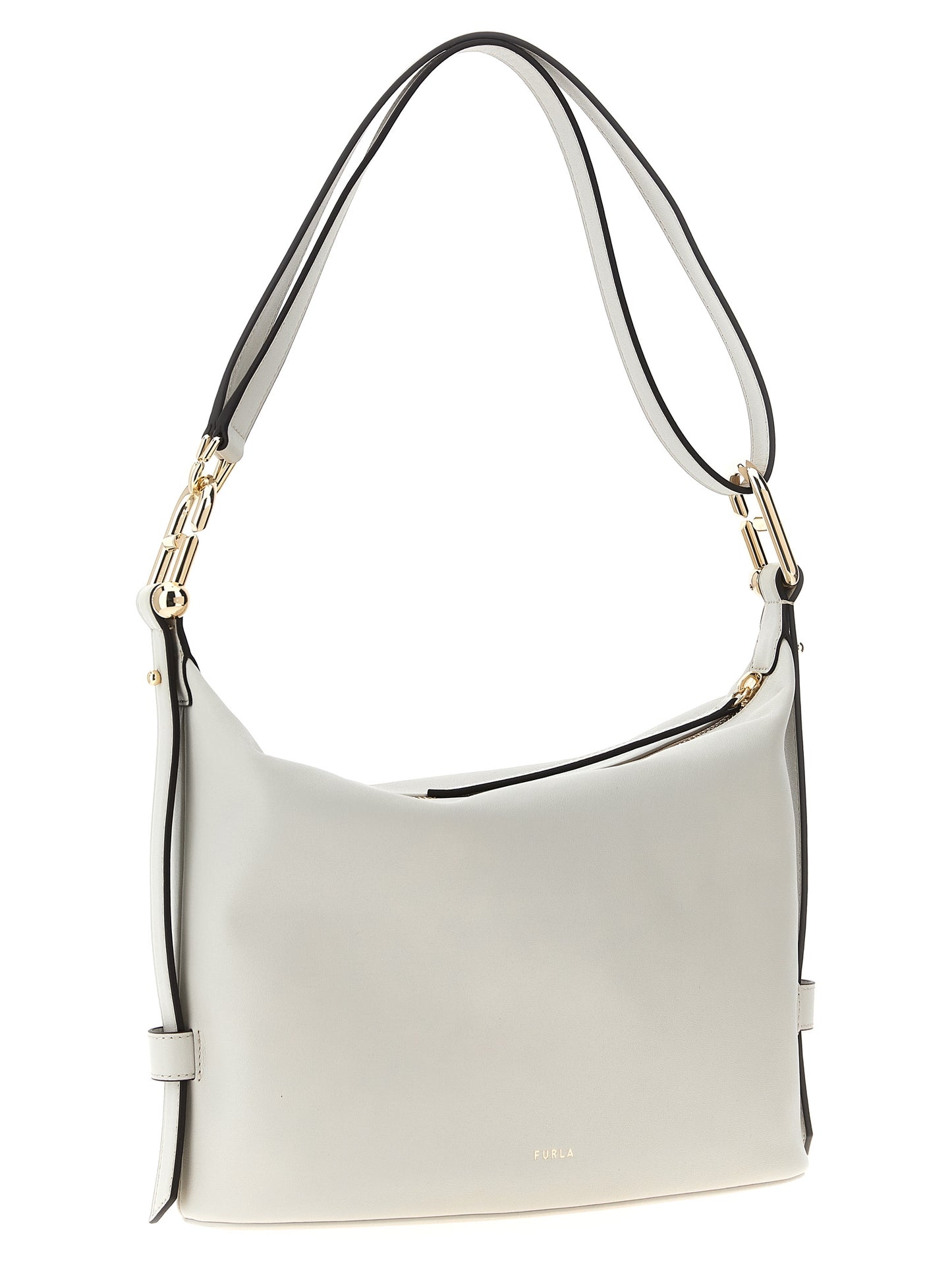 Furla White Leather Shoulder Bag