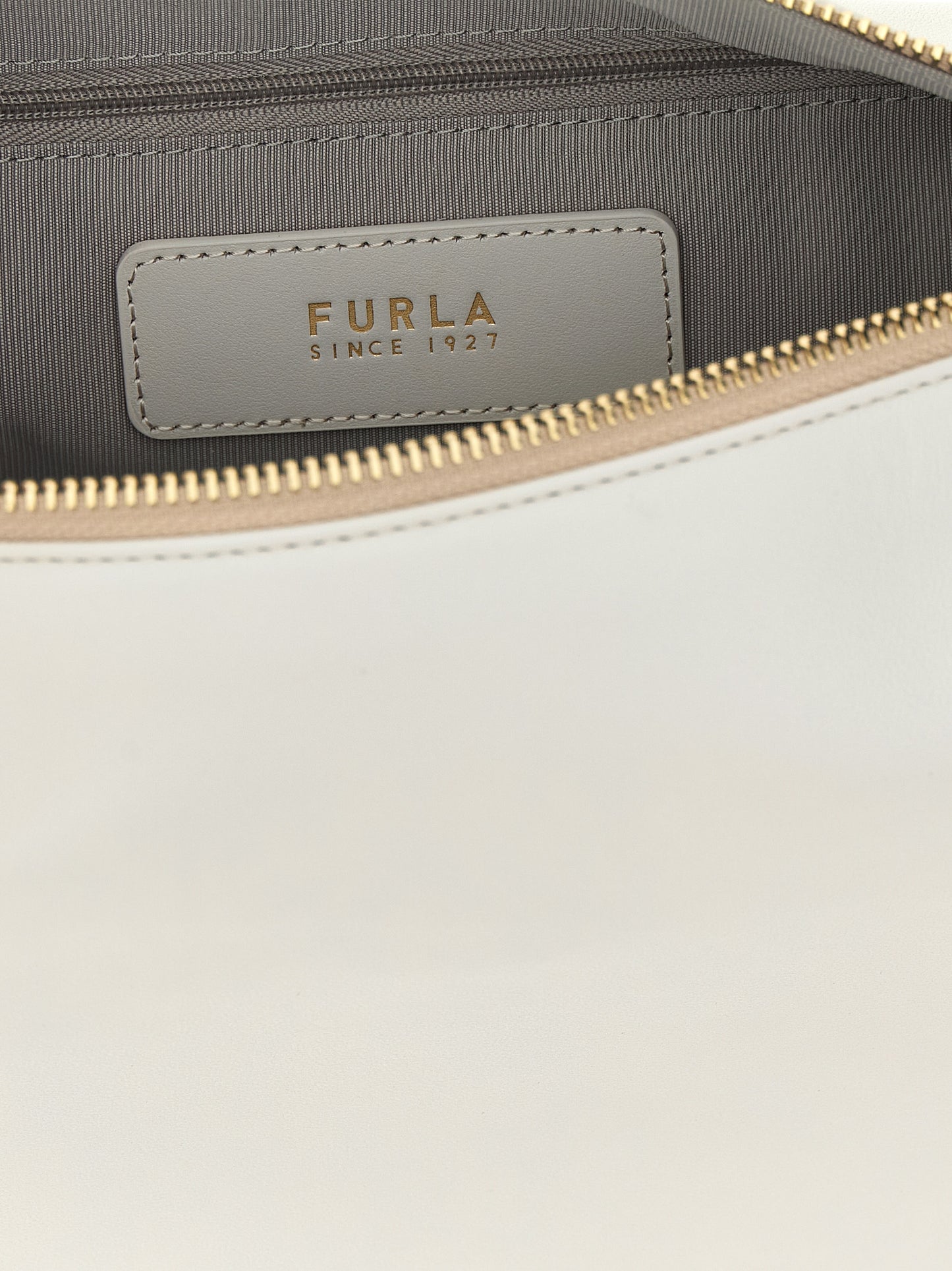 Furla White Leather Shoulder Bag