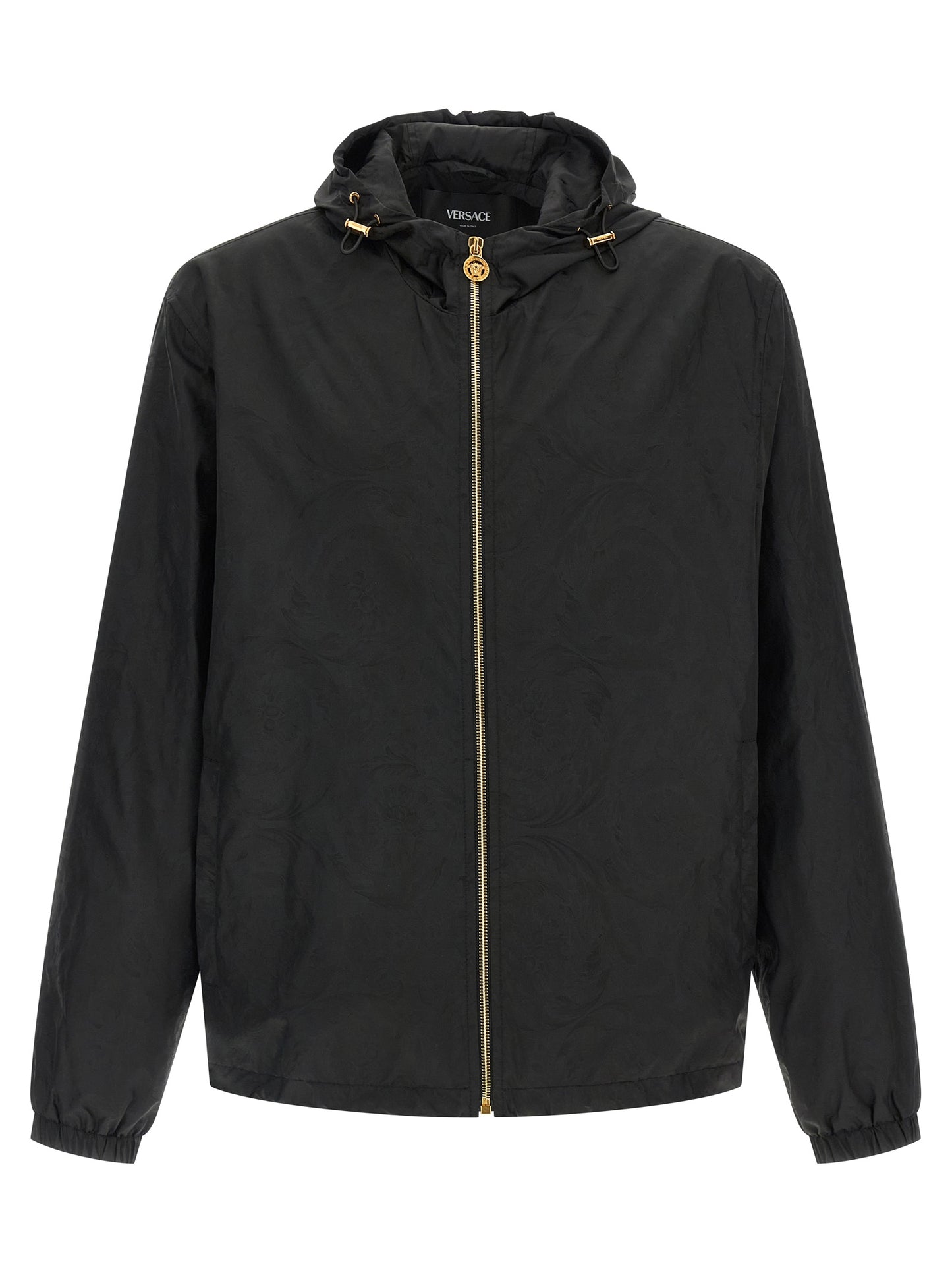 Versace Black Nylon Shell Jacket