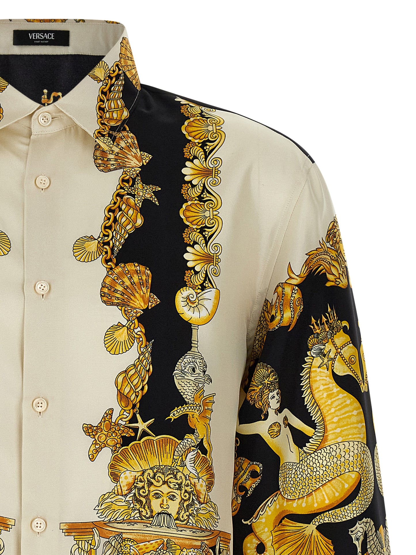 Versace Multicolor Silk Blouse