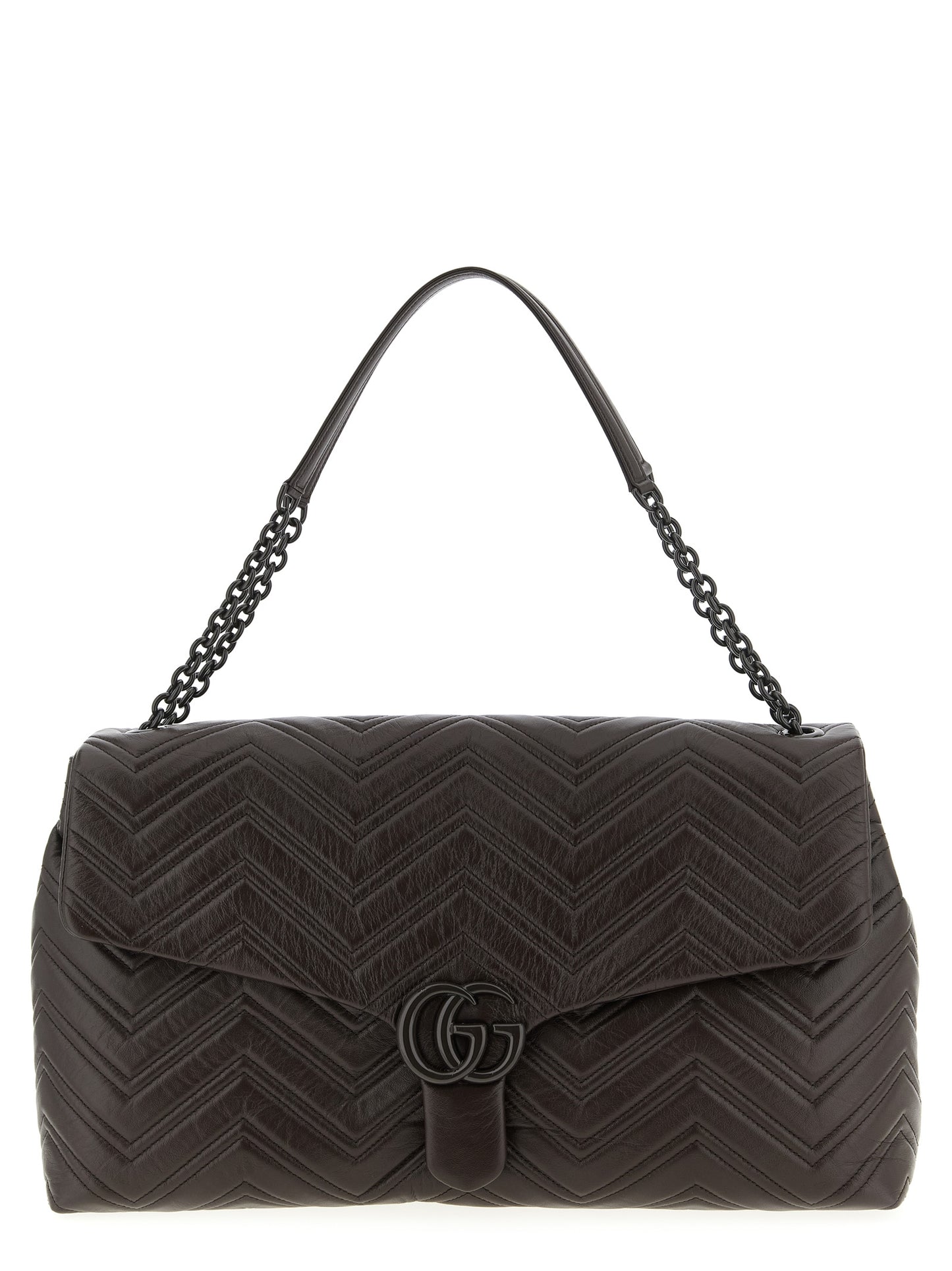 Gucci Brown Calfskin Shoulder Bag