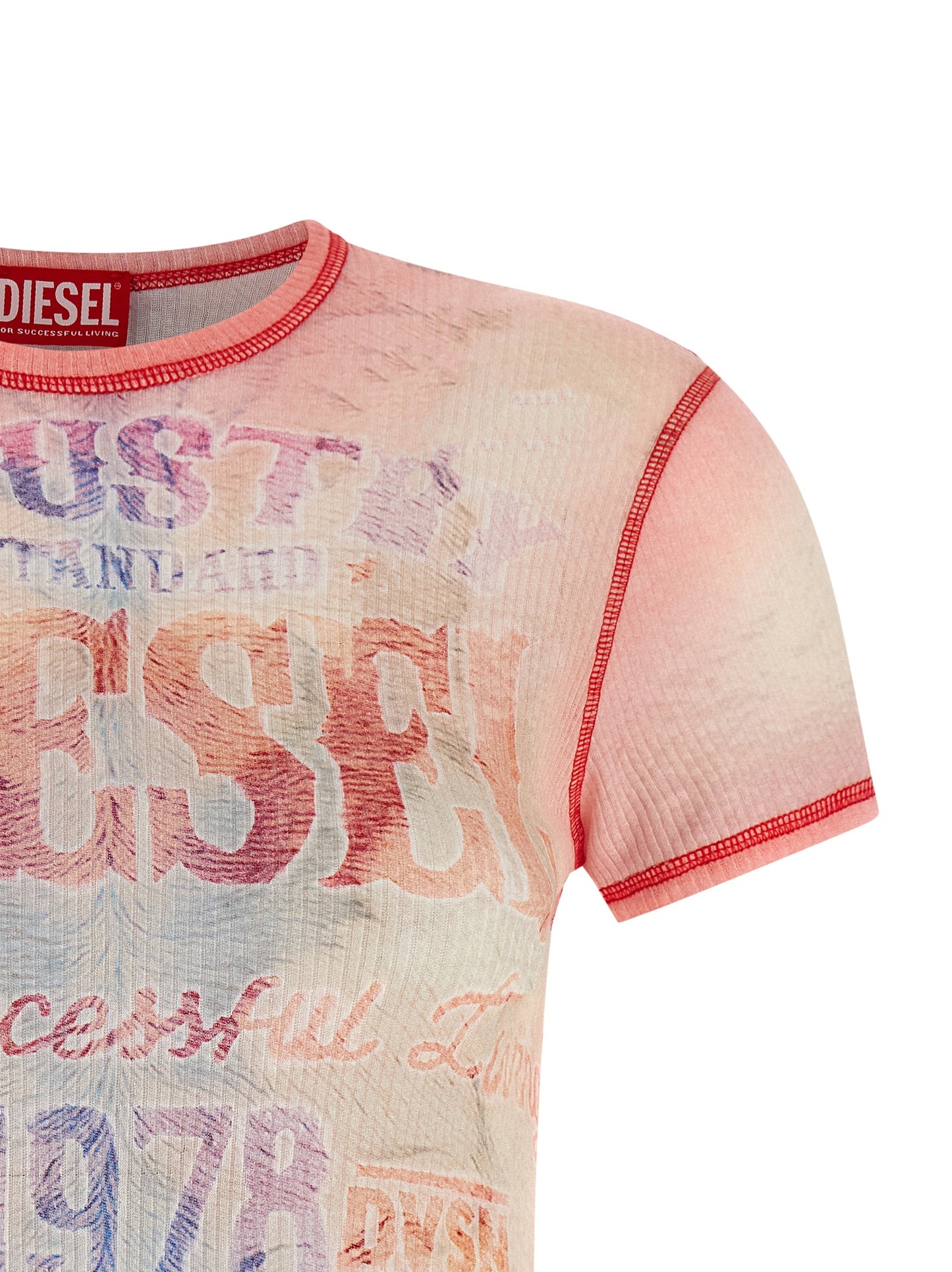 Diesel Multicolor Cotton T-Shirt