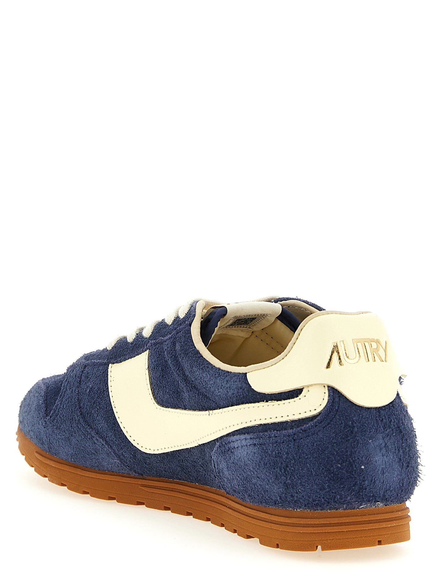 Autry Blue Cowhide Athletic Sneakers