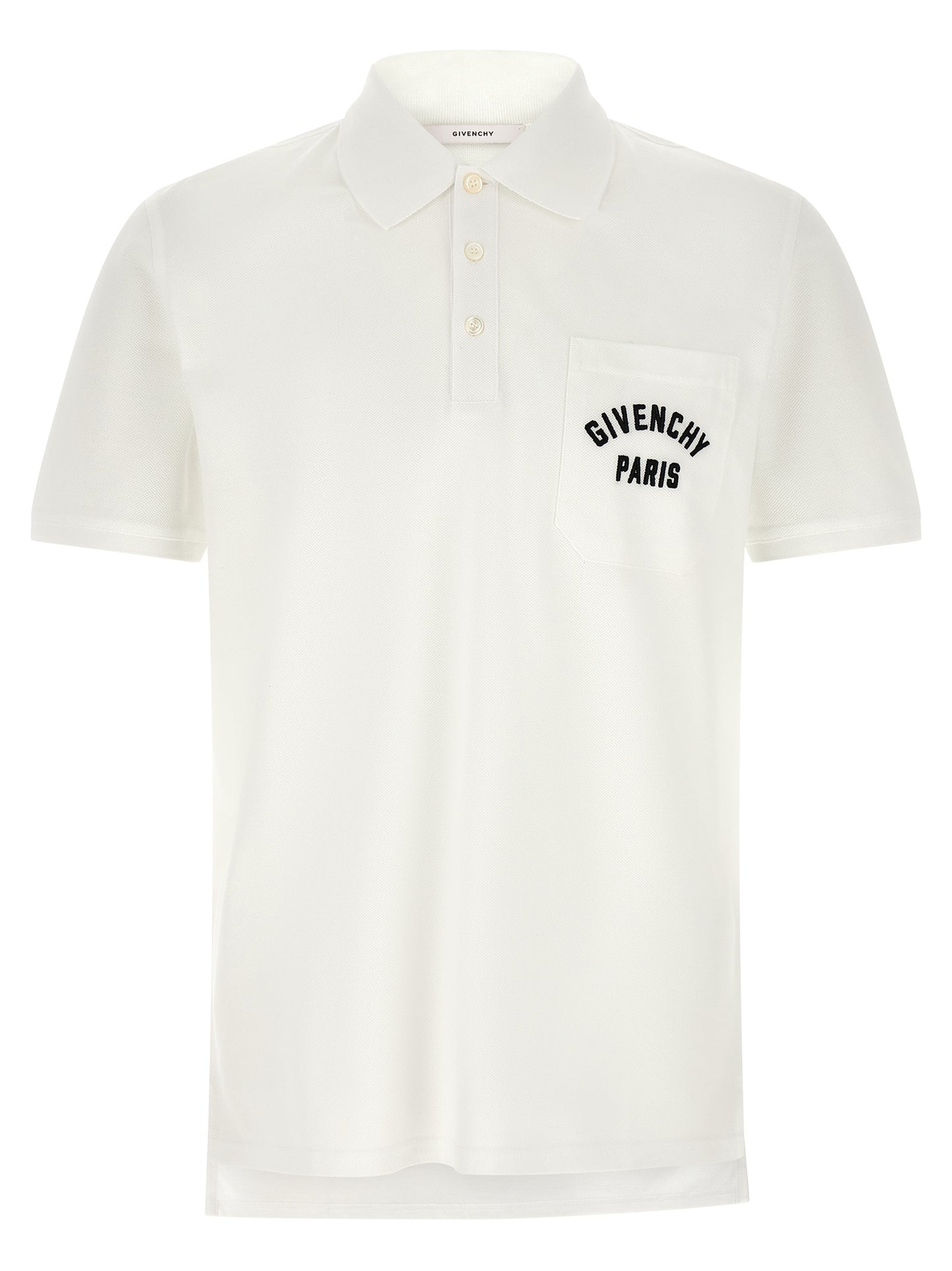 Givenchy White Cotton Polo Shirt