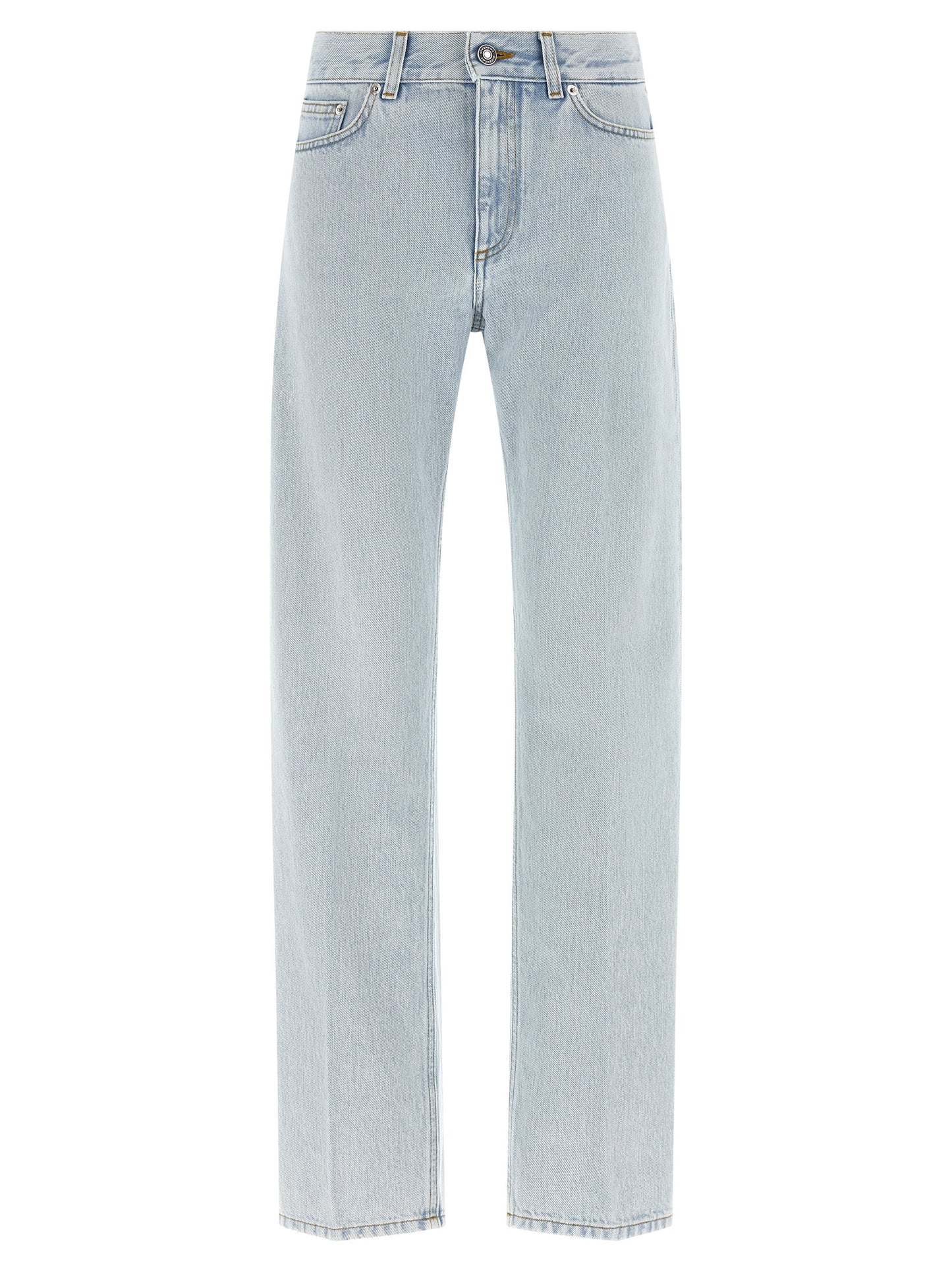 Givenchy Blue Cotton Straight-Leg Jeans