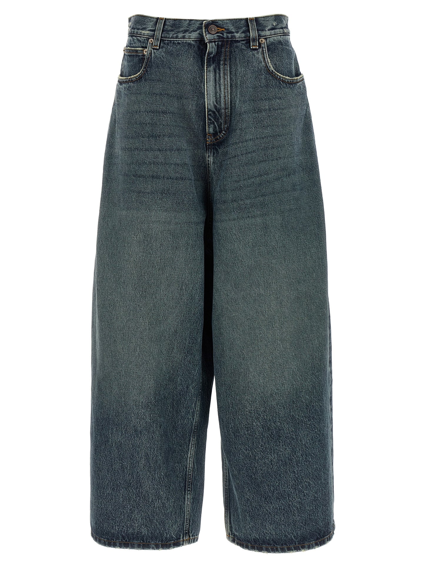 Balenciaga Blue Cotton Relaxed Fit Jeans