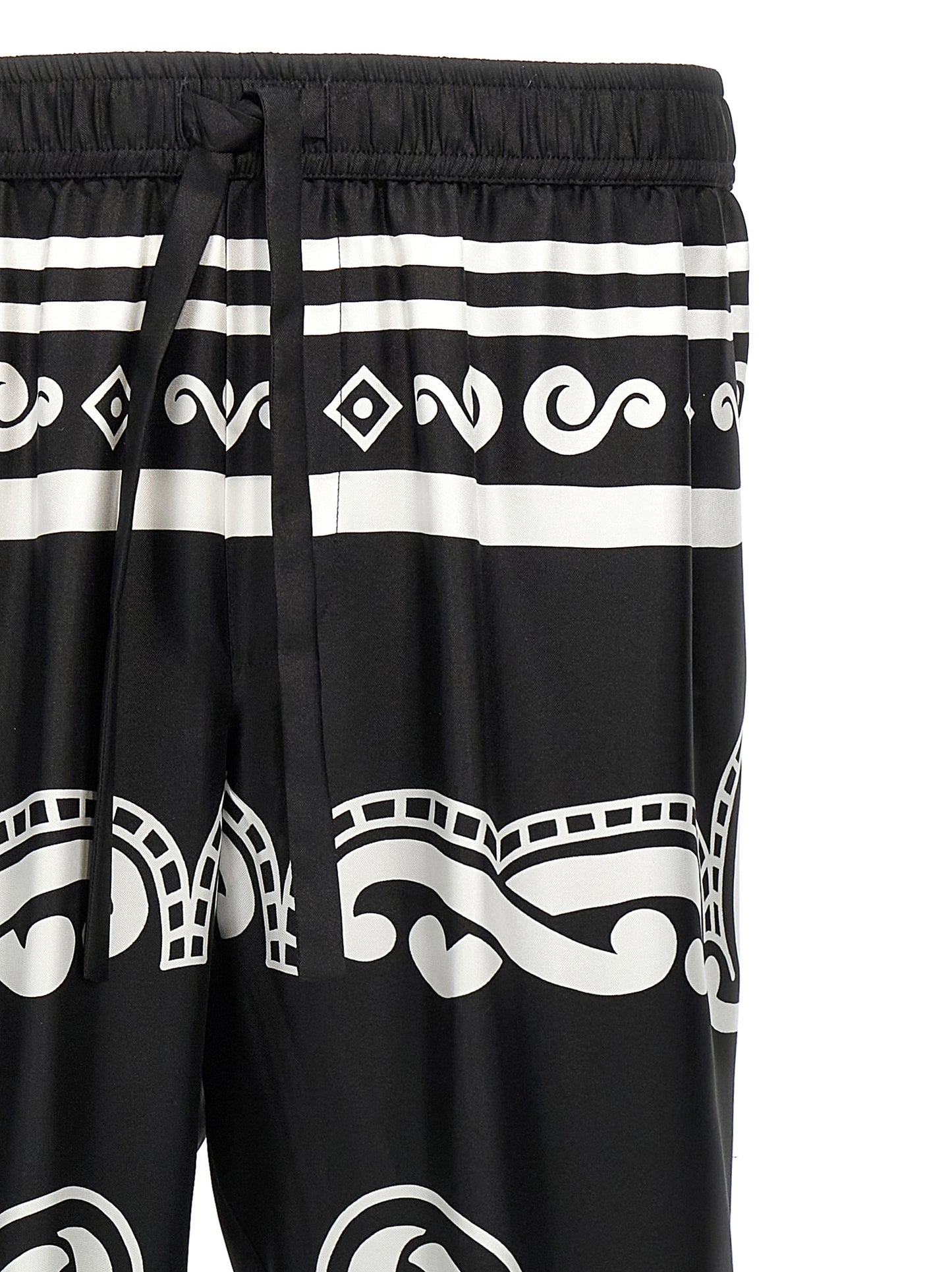 Dolce & Gabbana Bicolor Silk Casual Pants