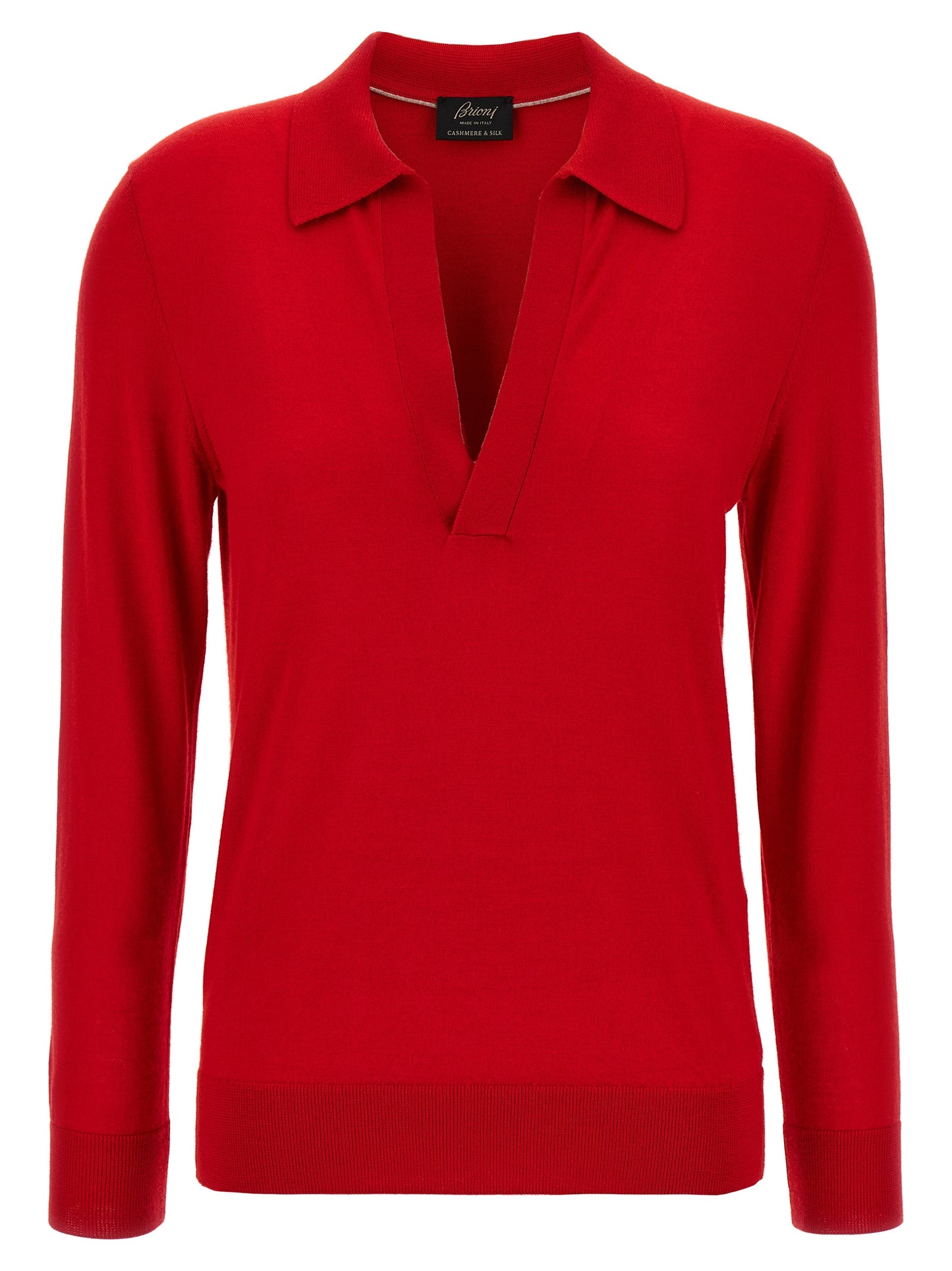 Brioni Multicolor Cashmere Polo Shirt