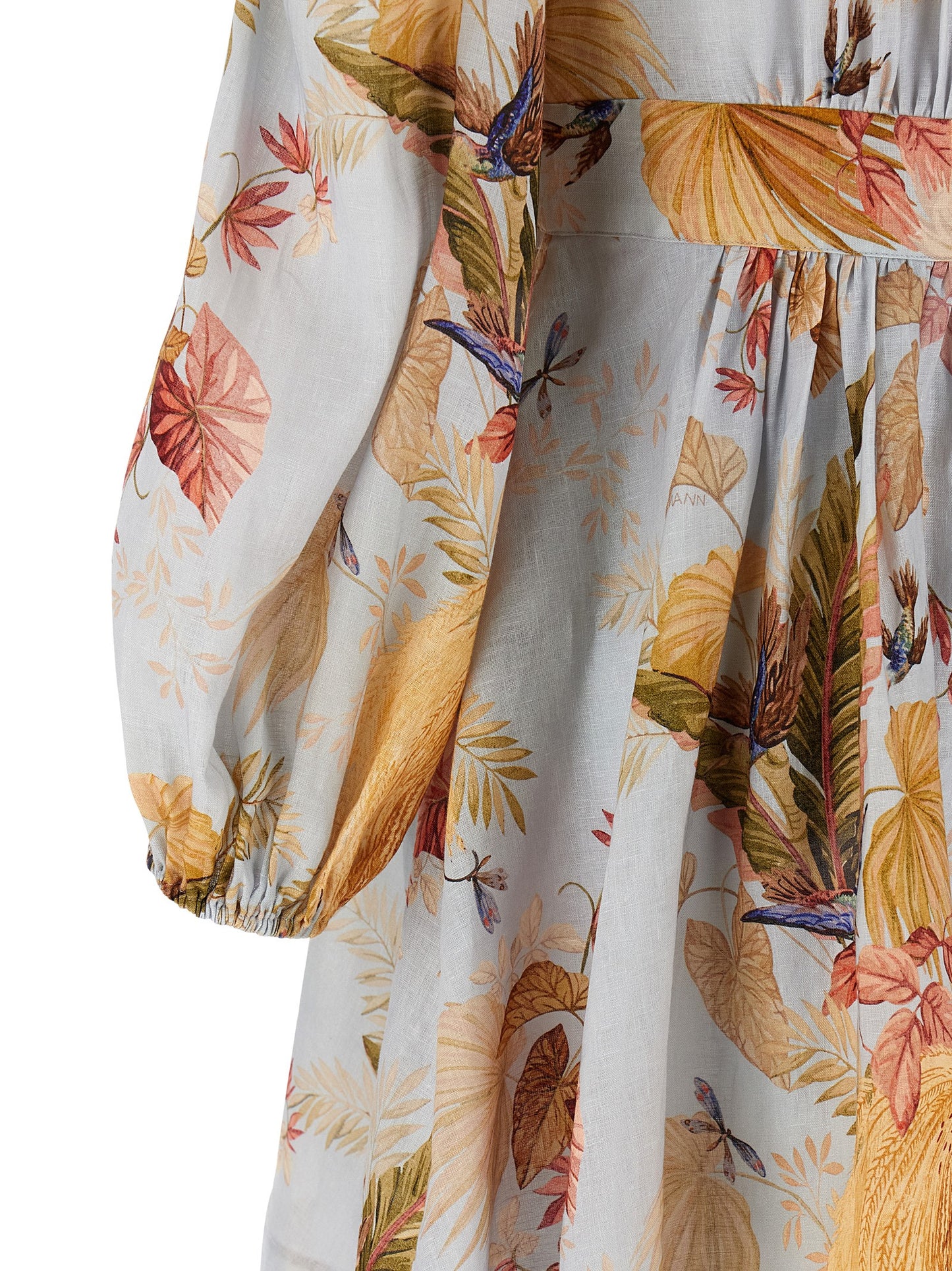 Zimmermann Blue Linen Short Dress